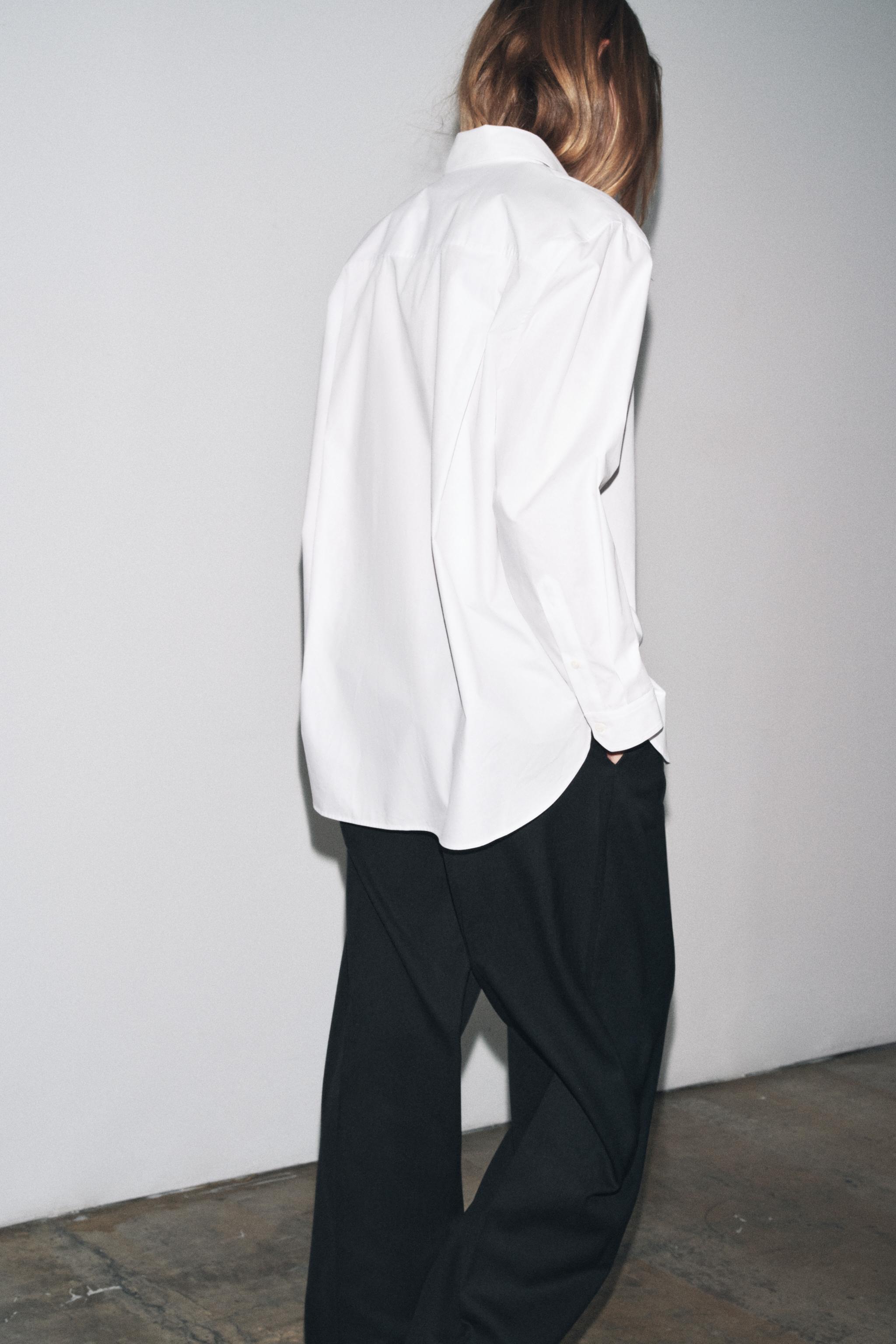 ZW COLLECTION WOOL-BLEND FOLD-OVER WAIST PANTS