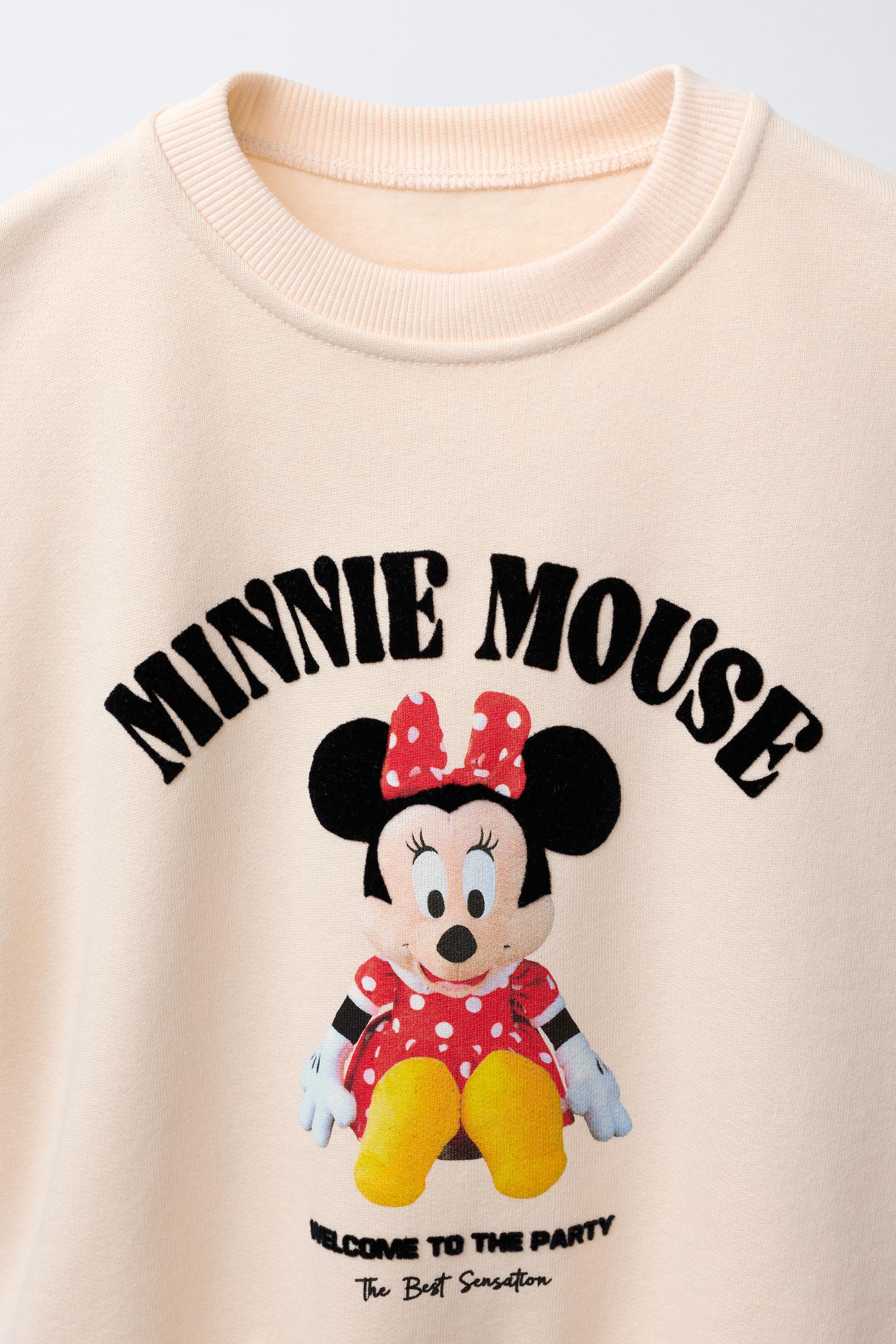 MINNIE MOUSE © DISNEY FLOCK PRINT SWEATSHIRT