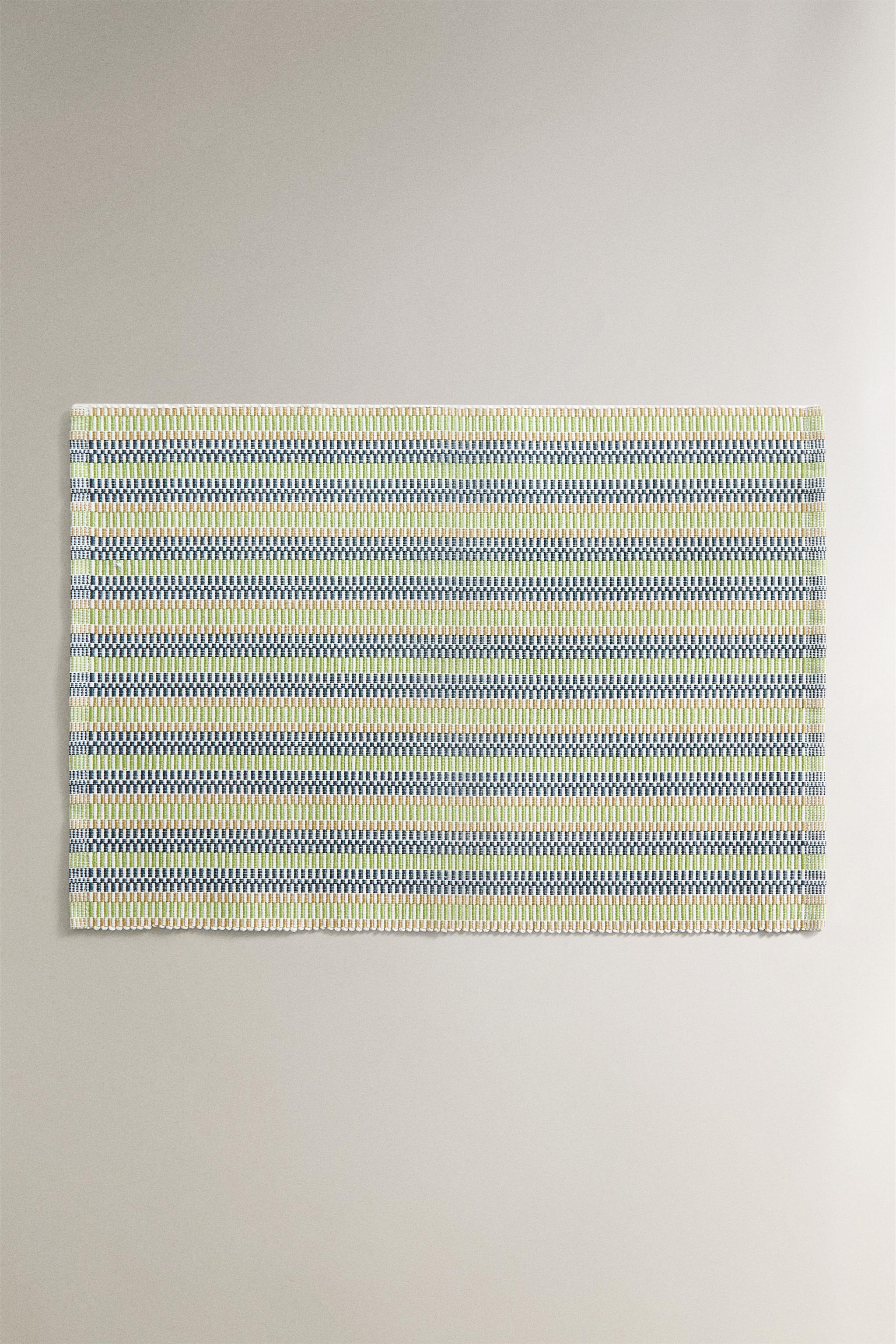 SET OF STRIPED COTTON PLACEMATS (SET OF 2)