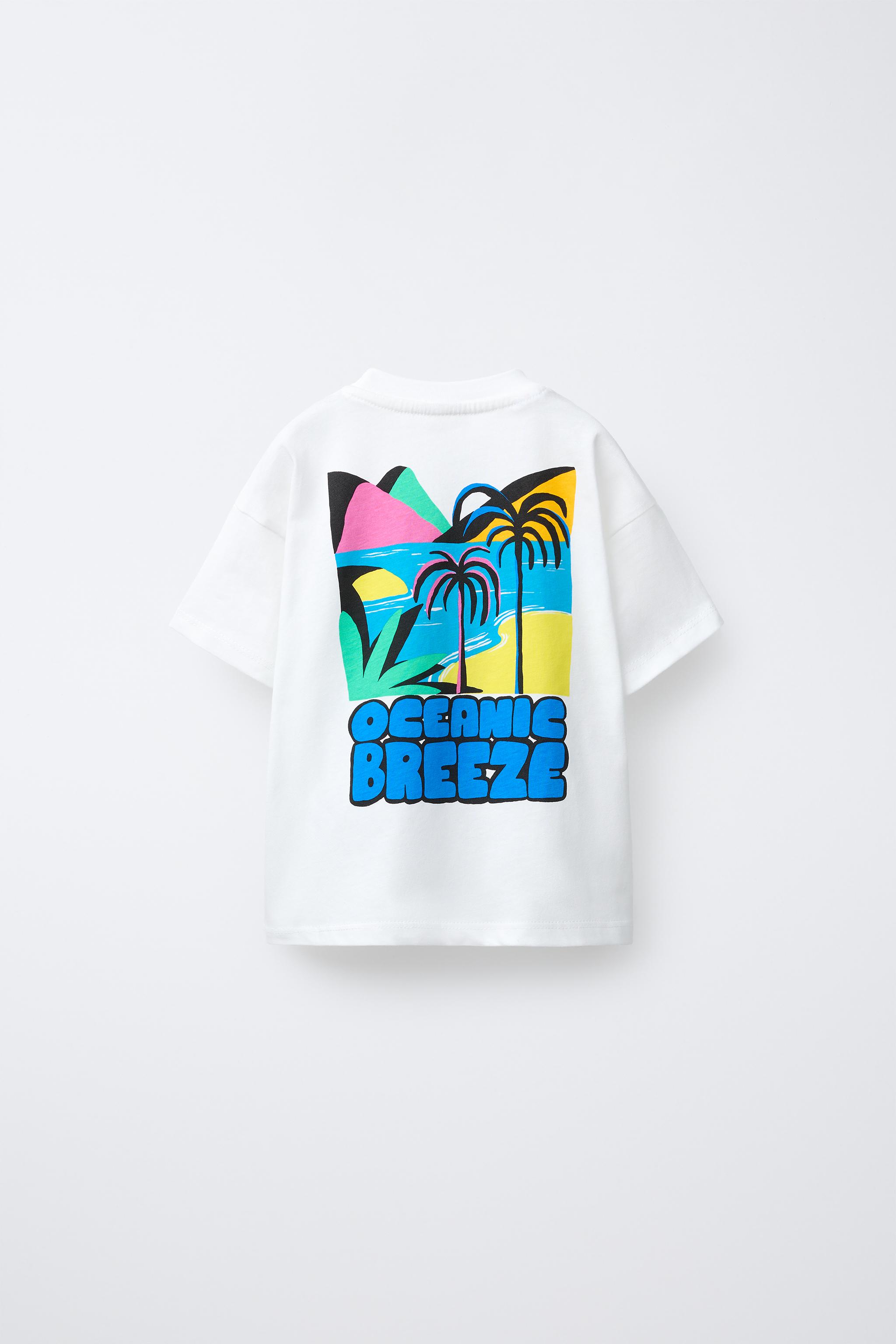 PALM TREE PRINT T-SHIRT