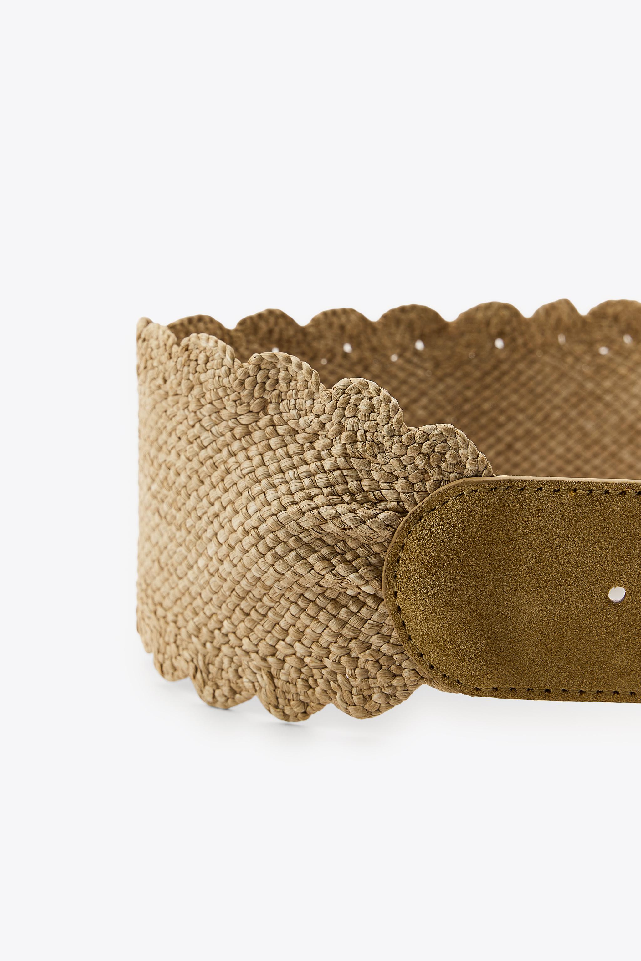 WOVEN RAFFIA BELT