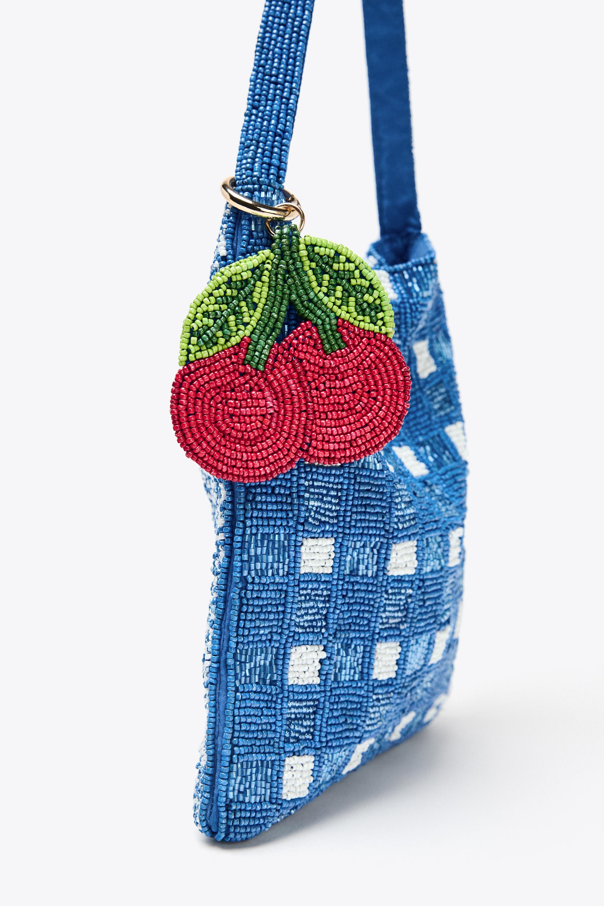 FANTASY BEADED MINI BUCKET BAG
