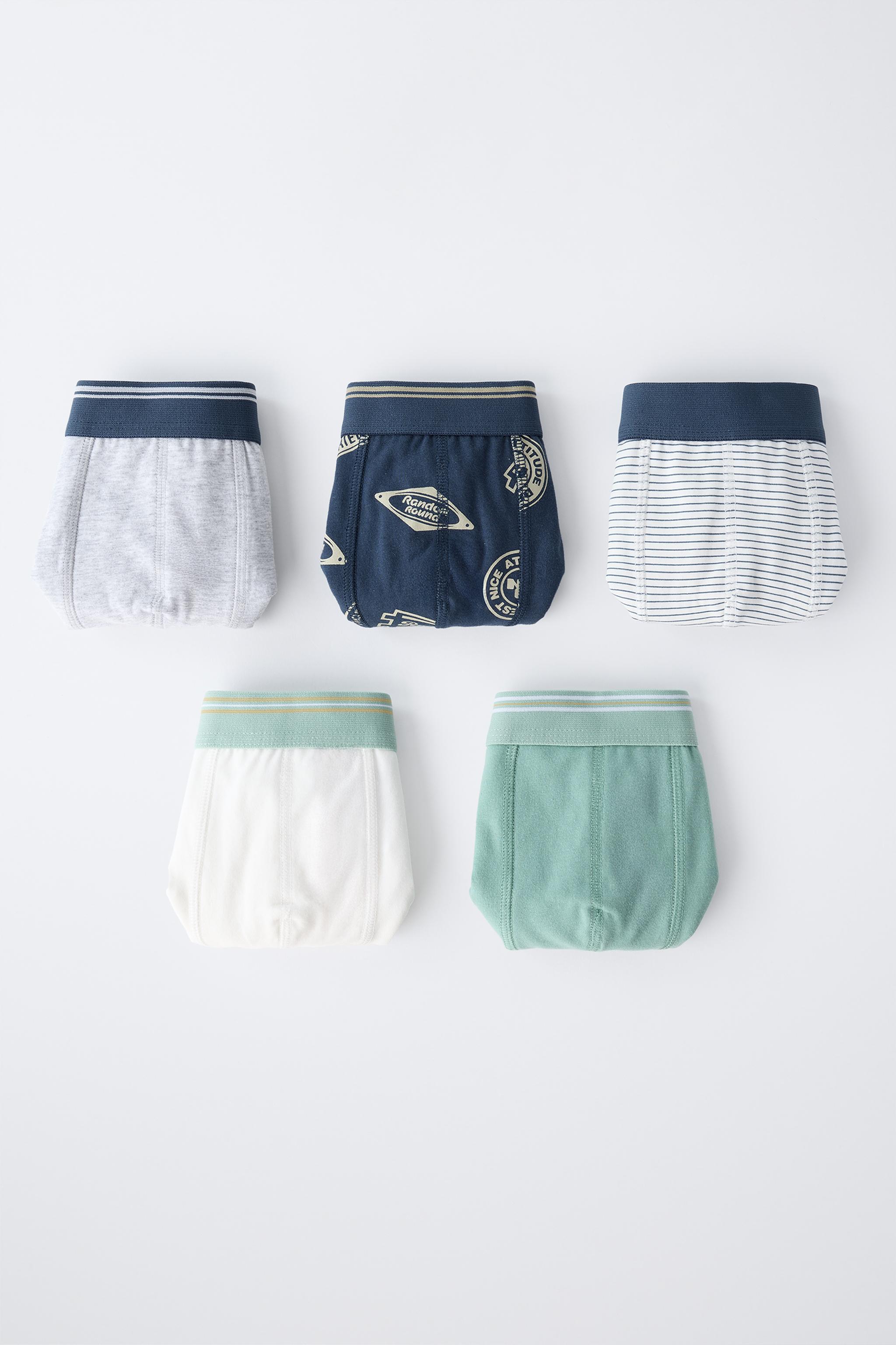 AGES 6-14/ FIVE-PACK OF PRINTED BOXERS