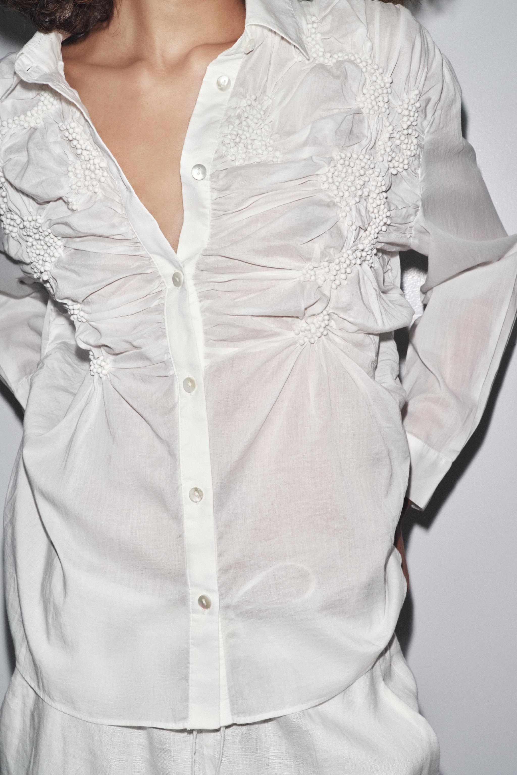 ZW COLLECTION EMBROIDERED SHIRT