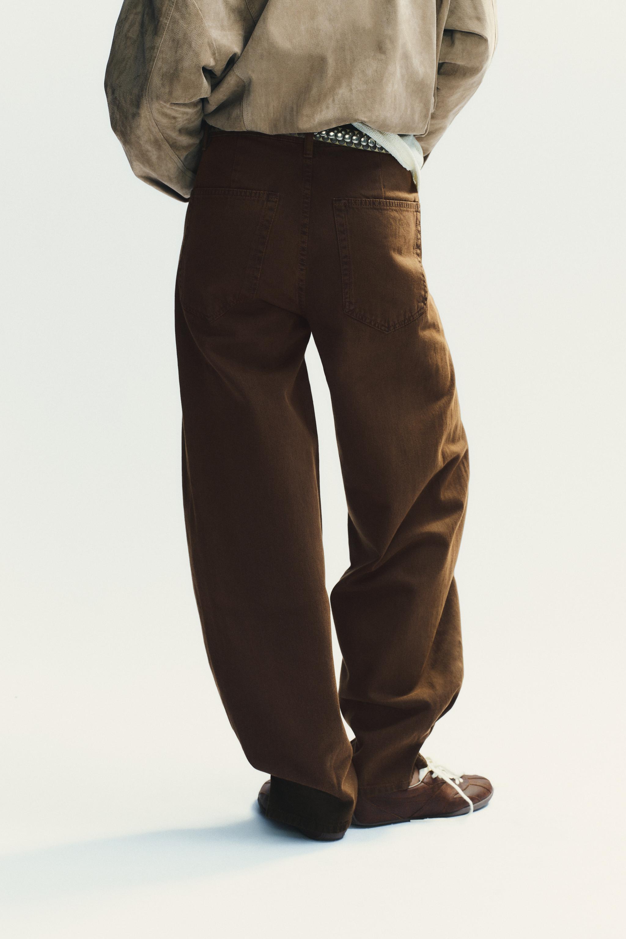 TRF MID-RISE BAGGY BALLOON JEANS