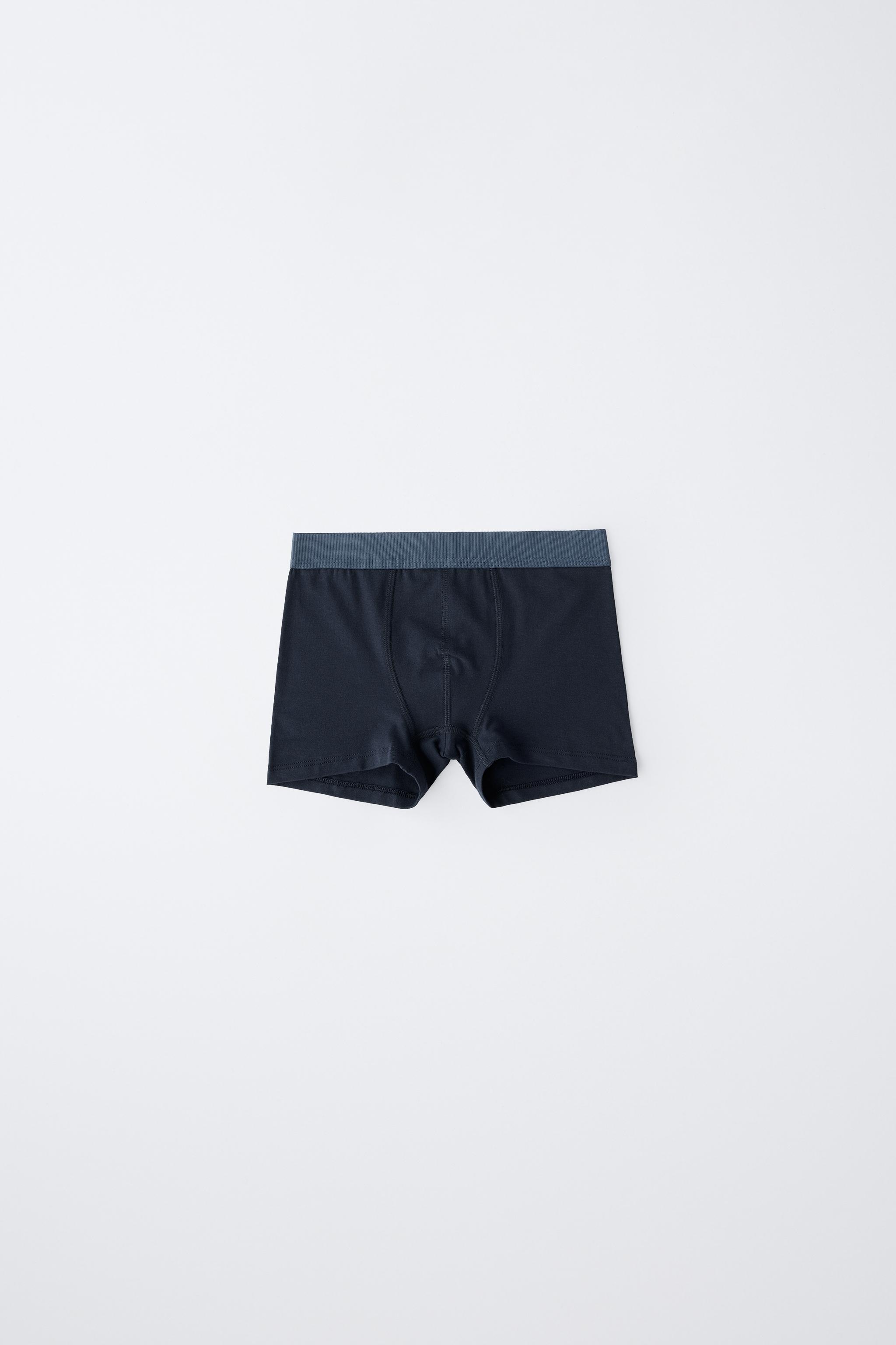 6-14 YEARS/ FIVE-PACK OF PLAIN BOXERS