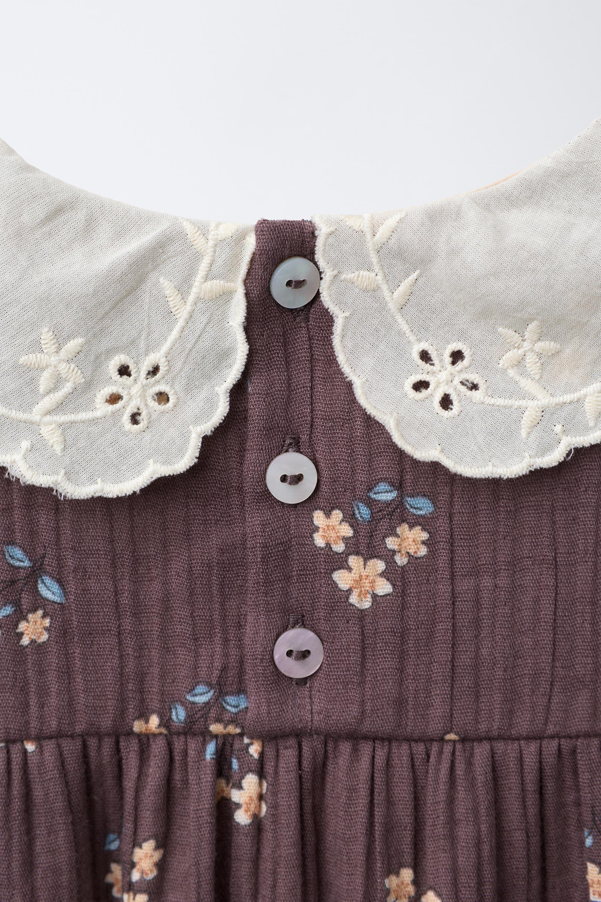 FLORAL PRINT TEXTURE DRESS