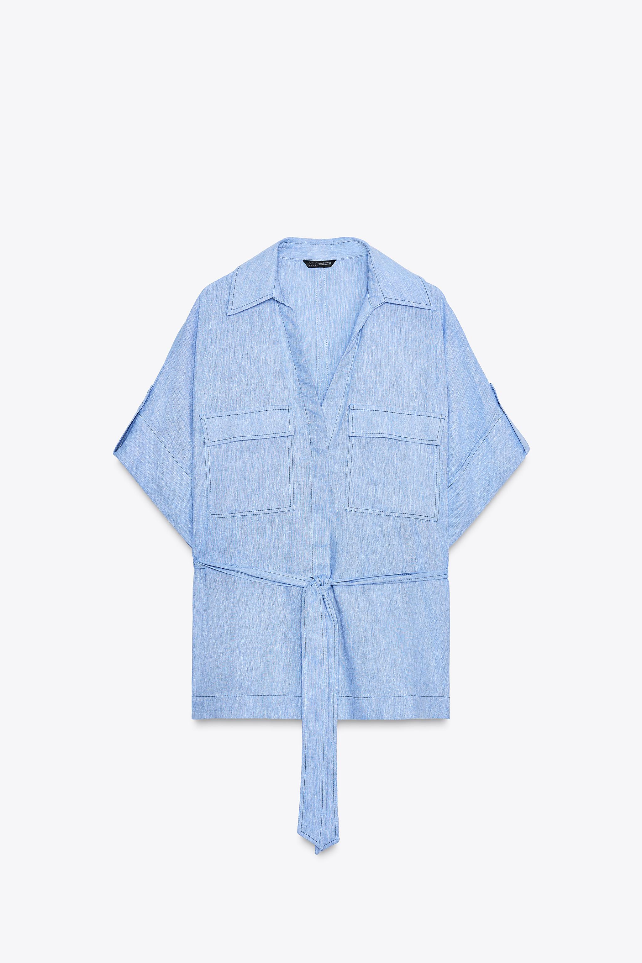 LINEN SAFARI SHIRT