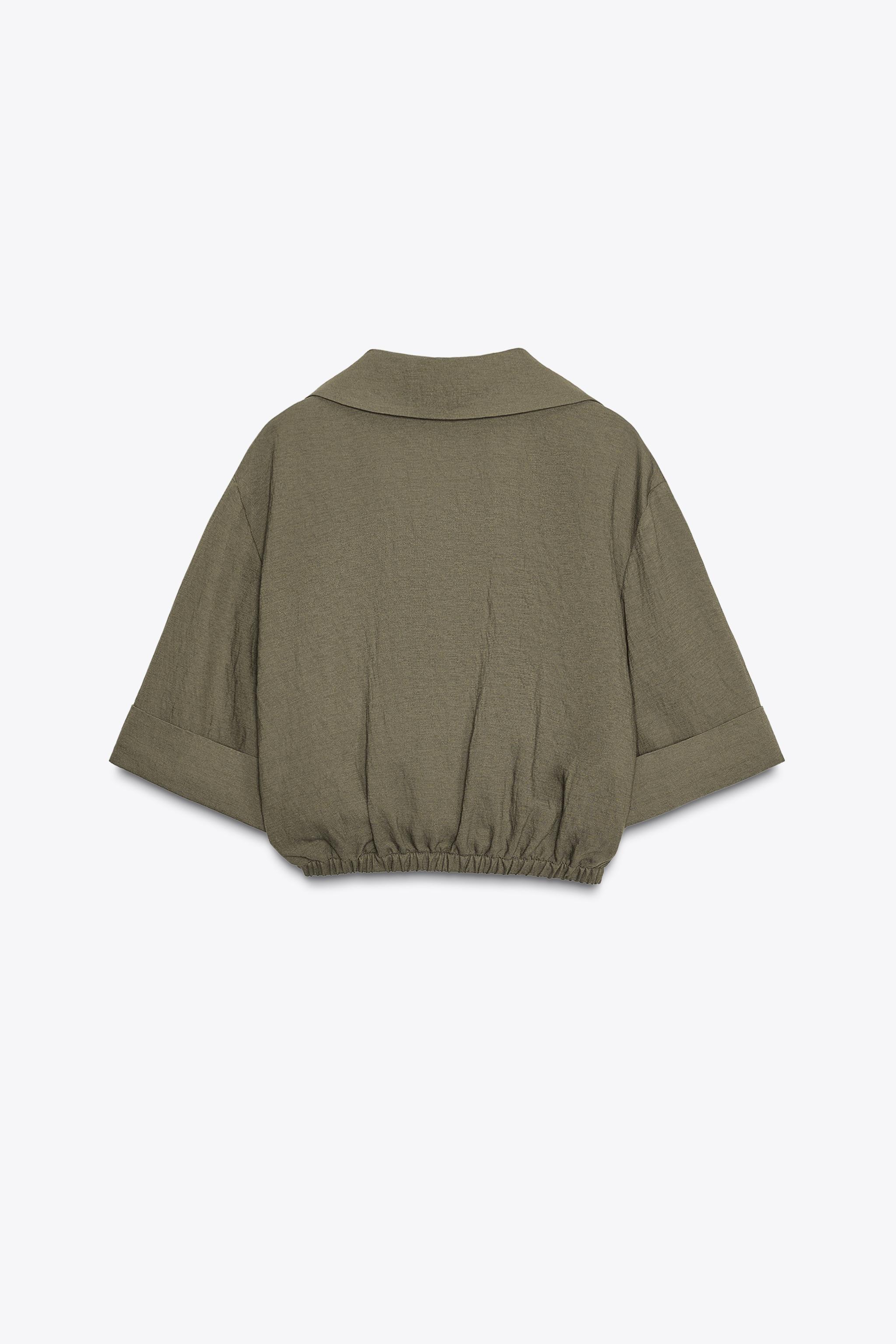 EMBROIDERED SHORT SHIRT