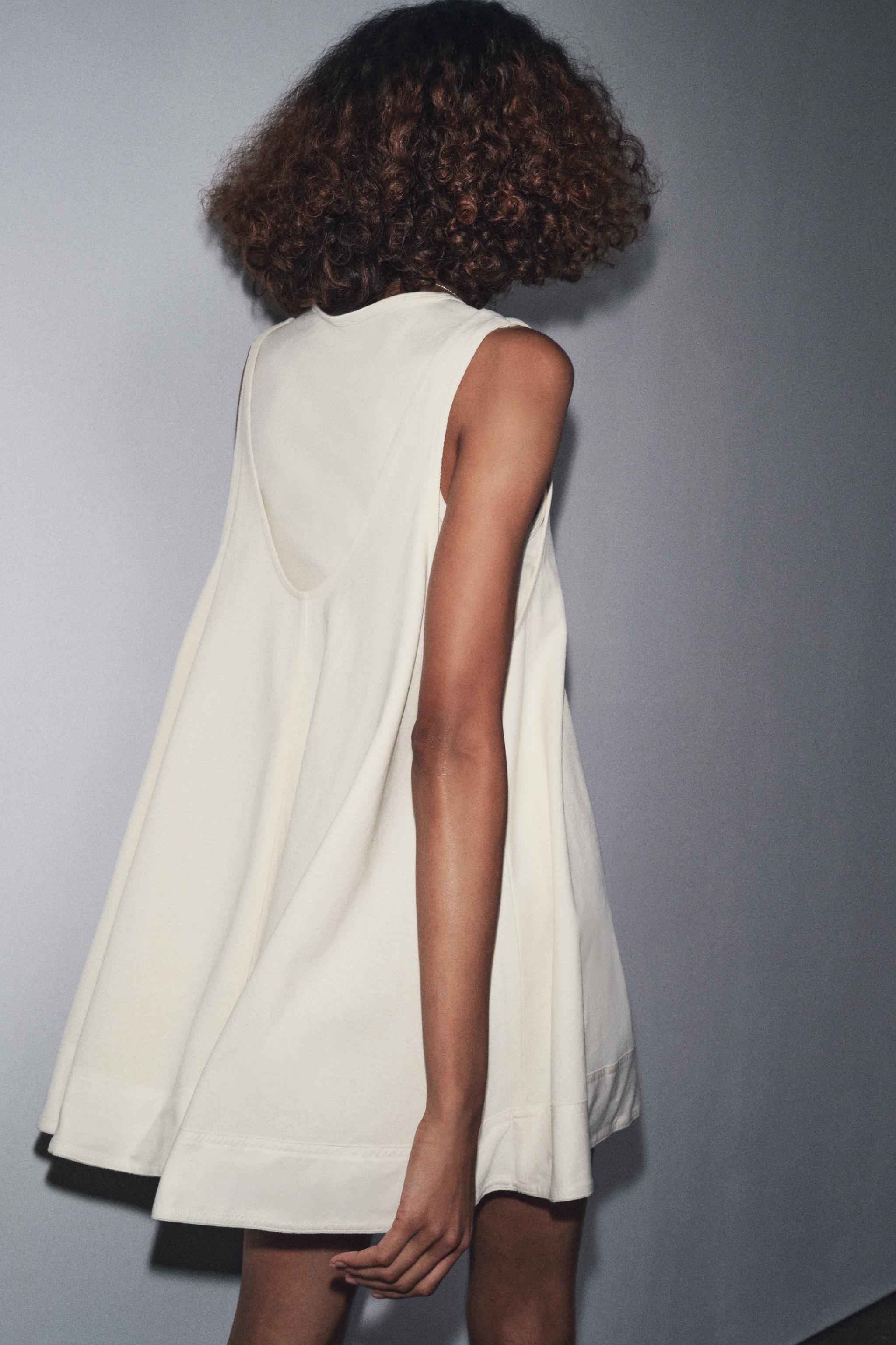 CONTRAST SHORT DRESS