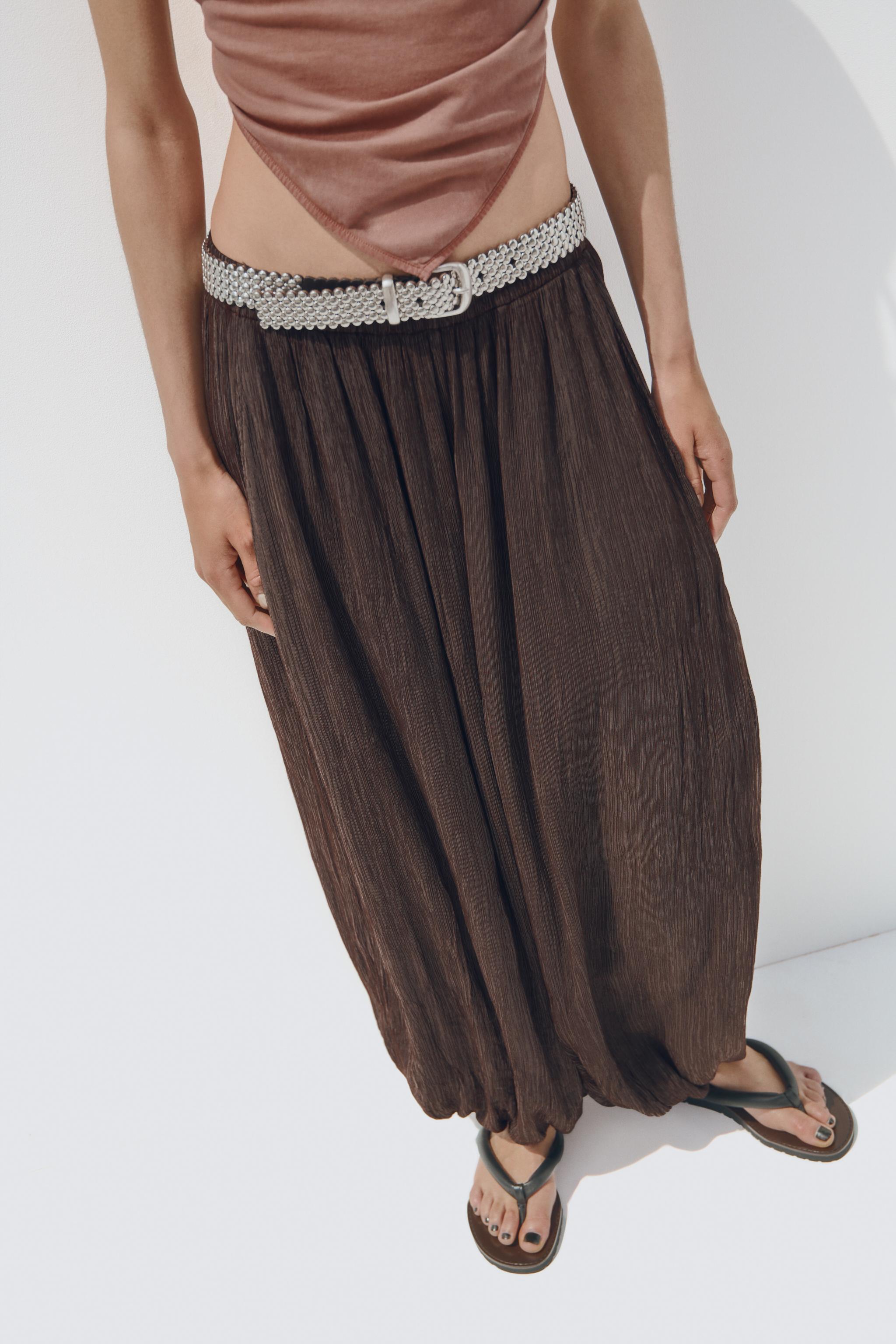 TEXTURED BALLOON PANTS