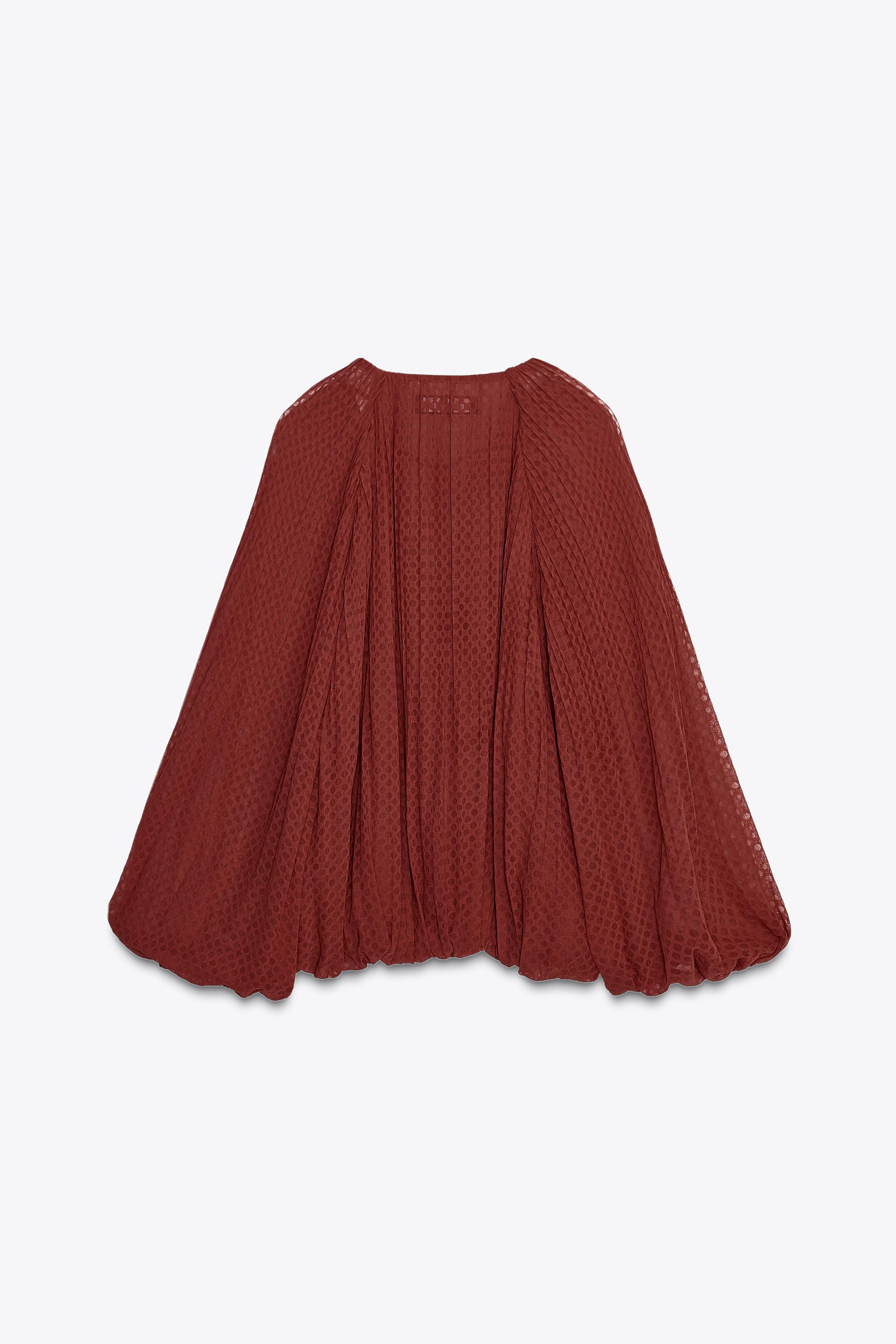 TASSEL PLEATED BLOUSE