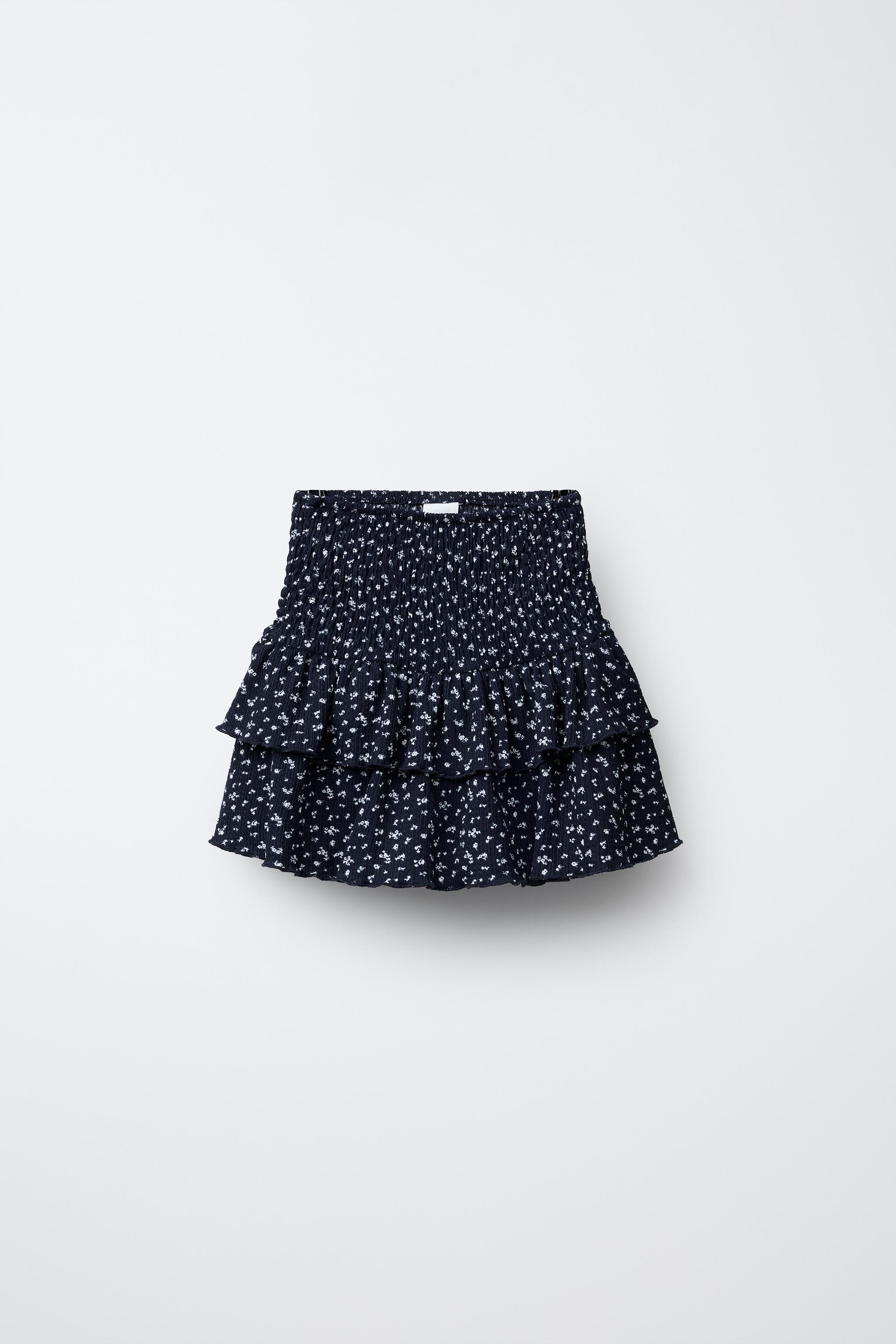 FLORAL COTTON GAUZE SKORT