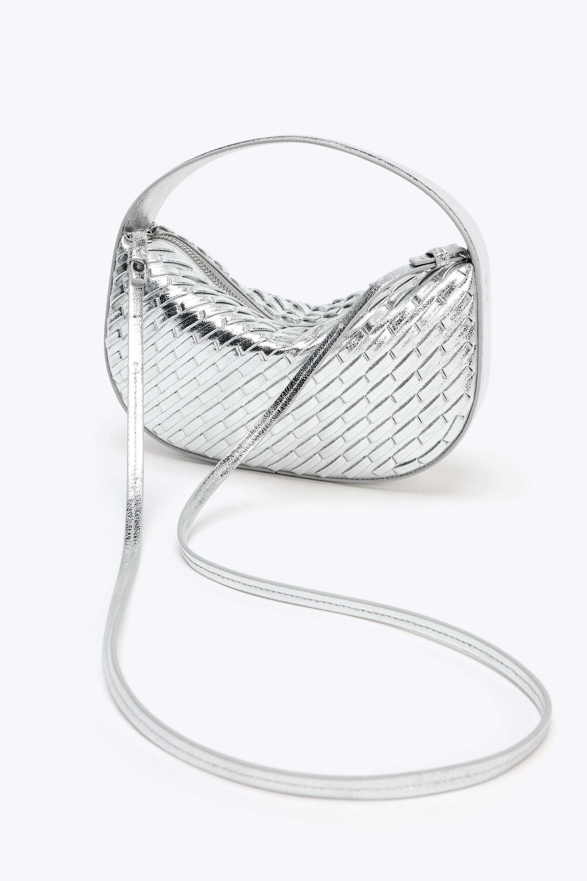 WOVEN EFFECT HANDBAG