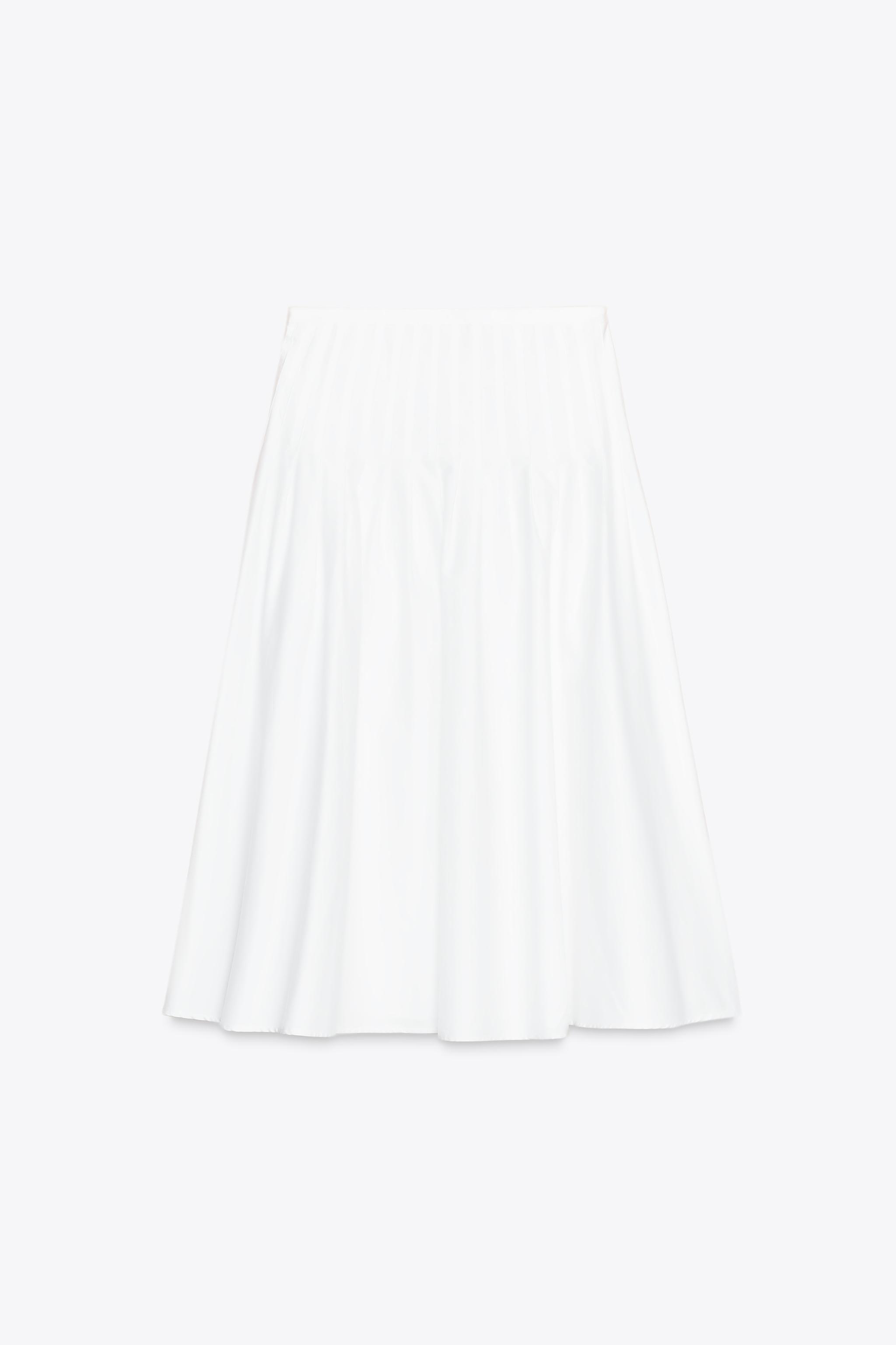 PLEATED MIDI SKIRT