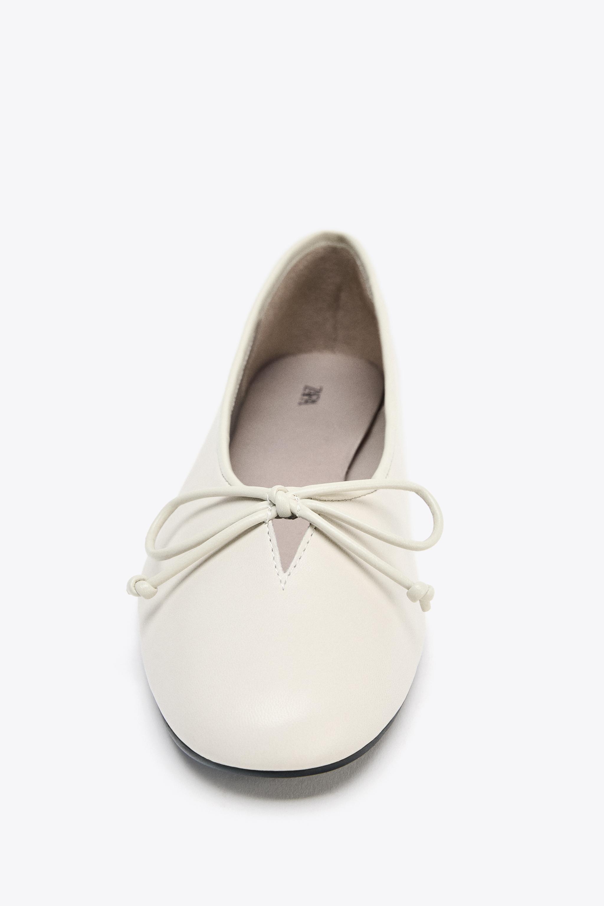 SOFT LEATHER BALLET FLATS WITH BOW