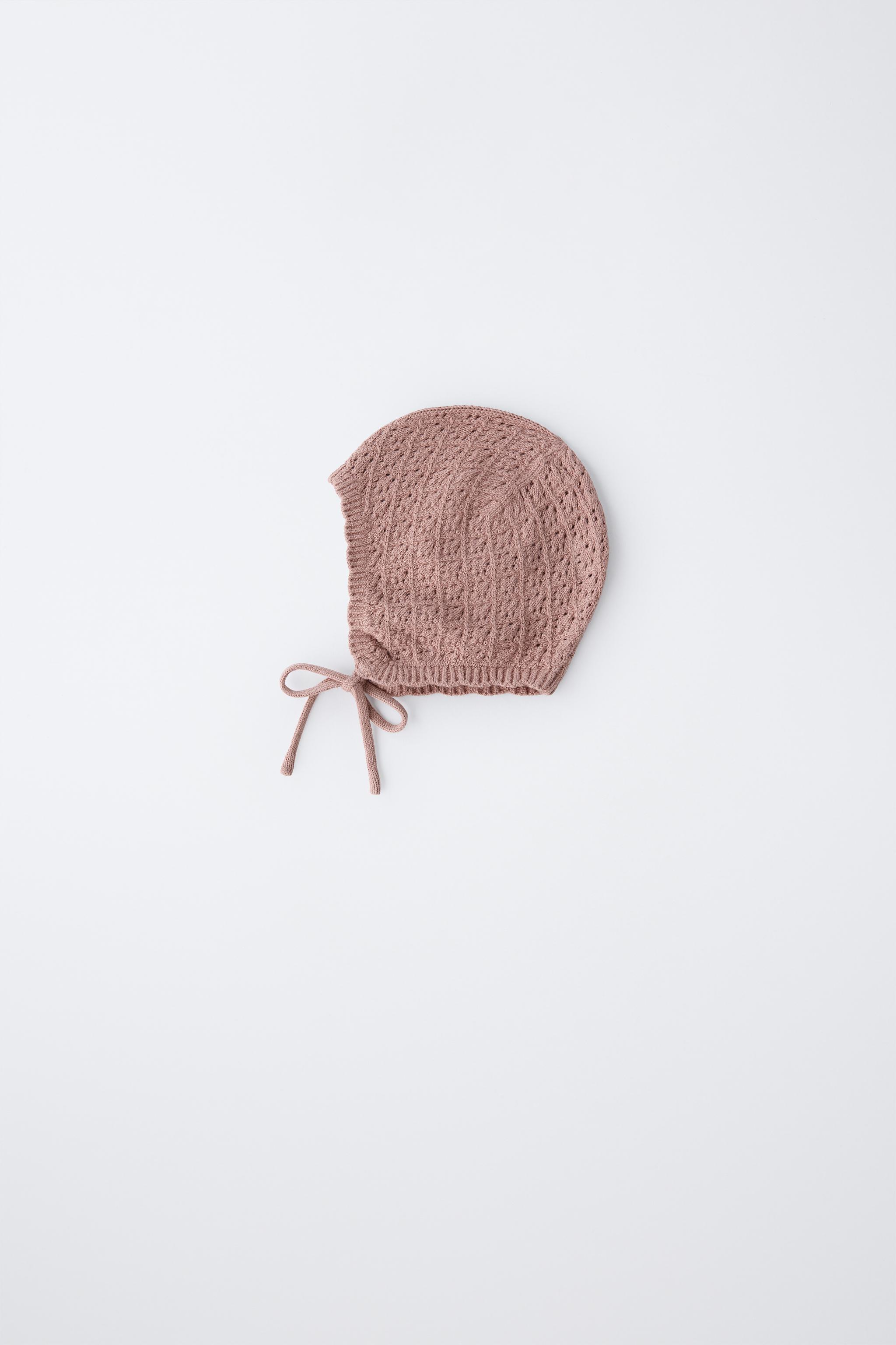 COTTON SILK KNIT BONNET