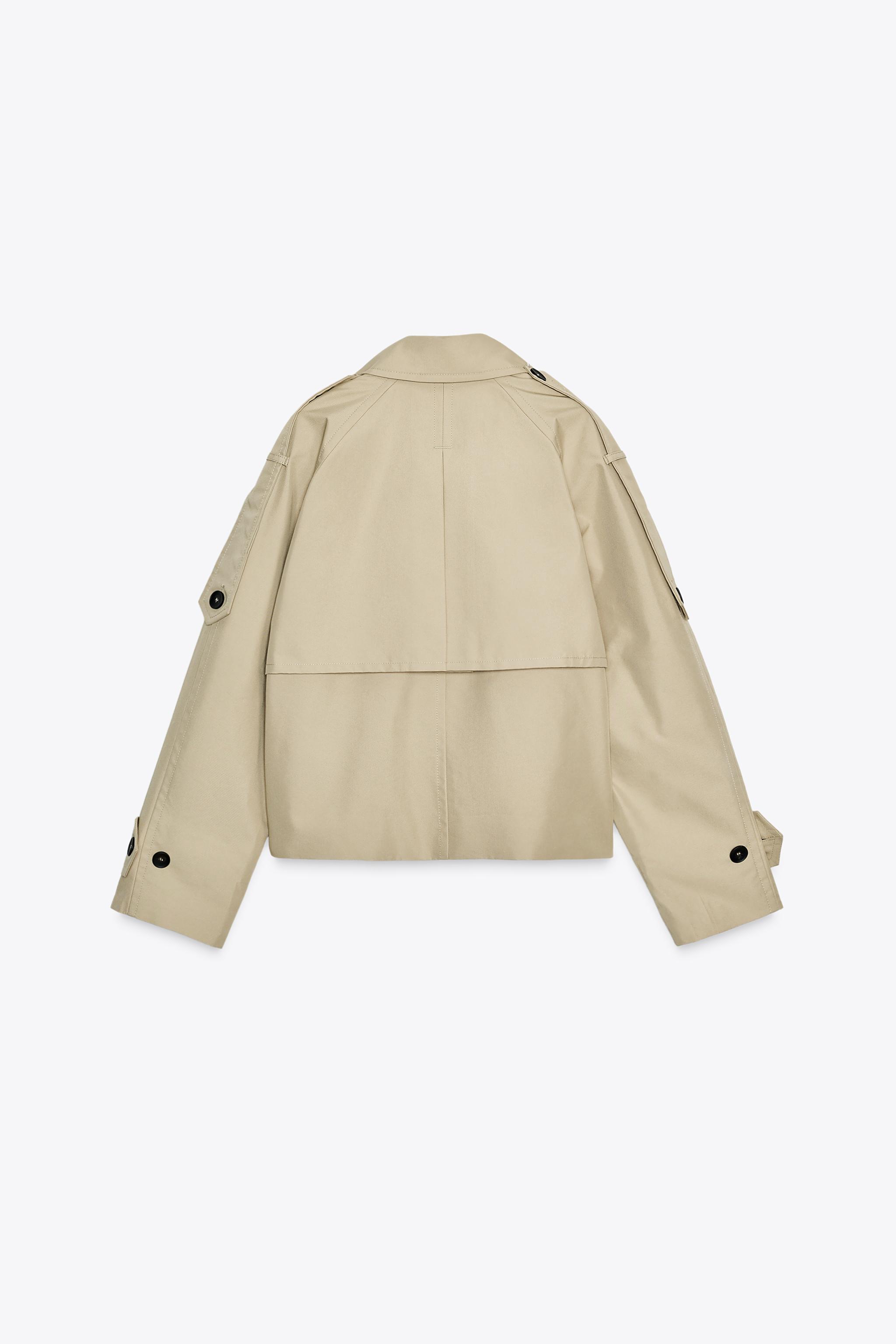 SHORT WATER REPELLENT TRENCH COAT ZW COLLECTION