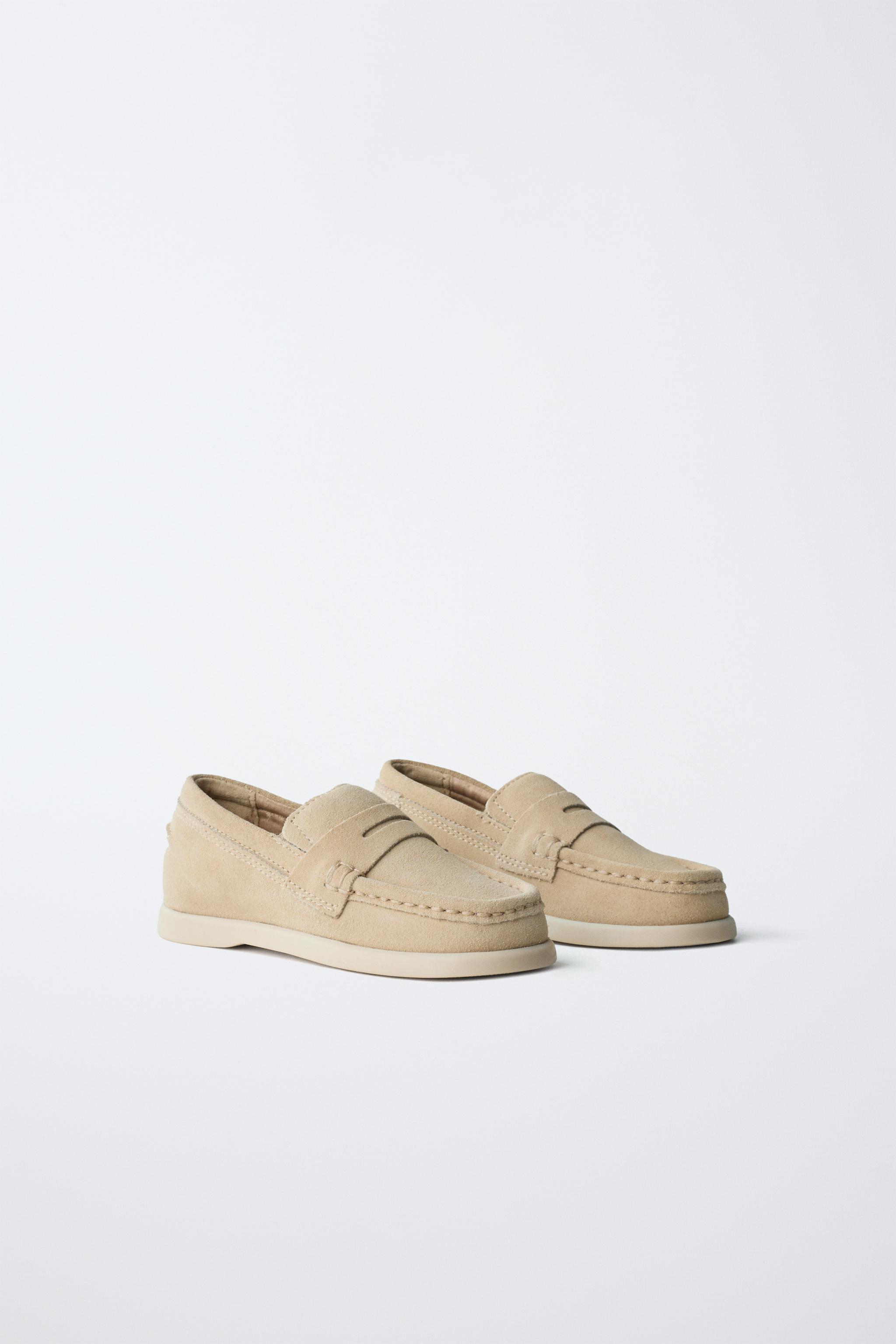 LEATHER SADDLE LOAFERS