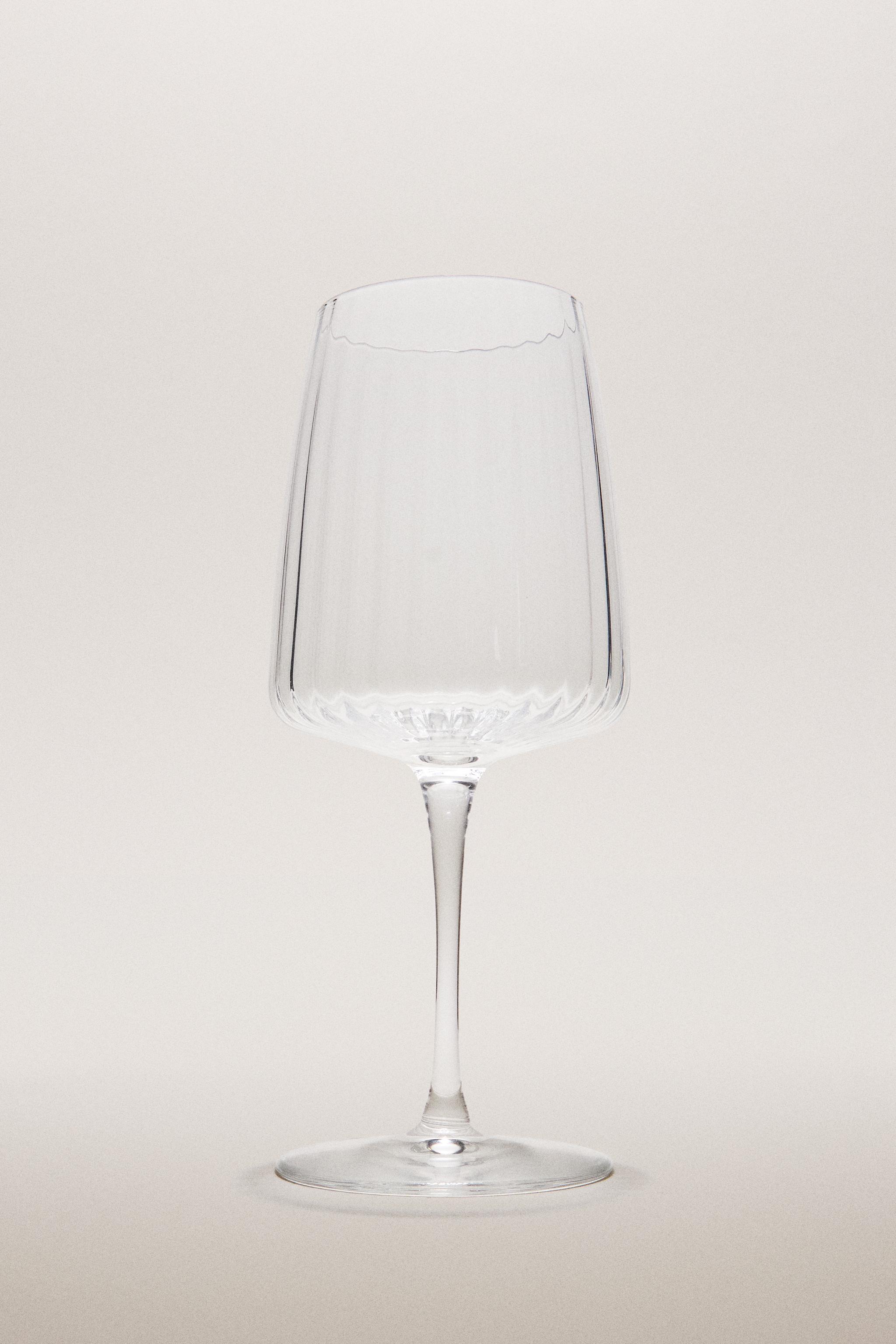 LARGE GLASS WITH LINES