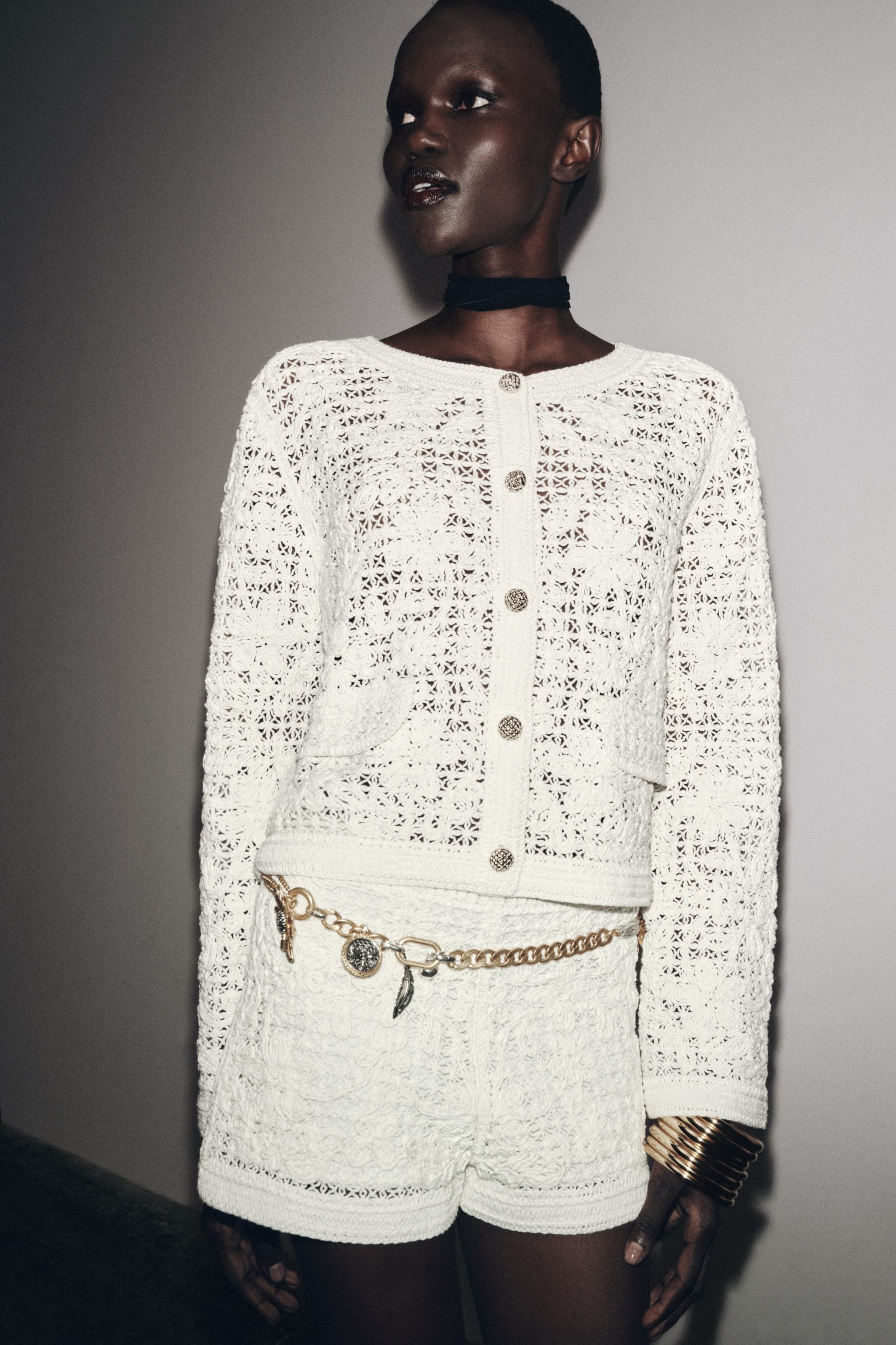 CROCHET BUTTON JACKET