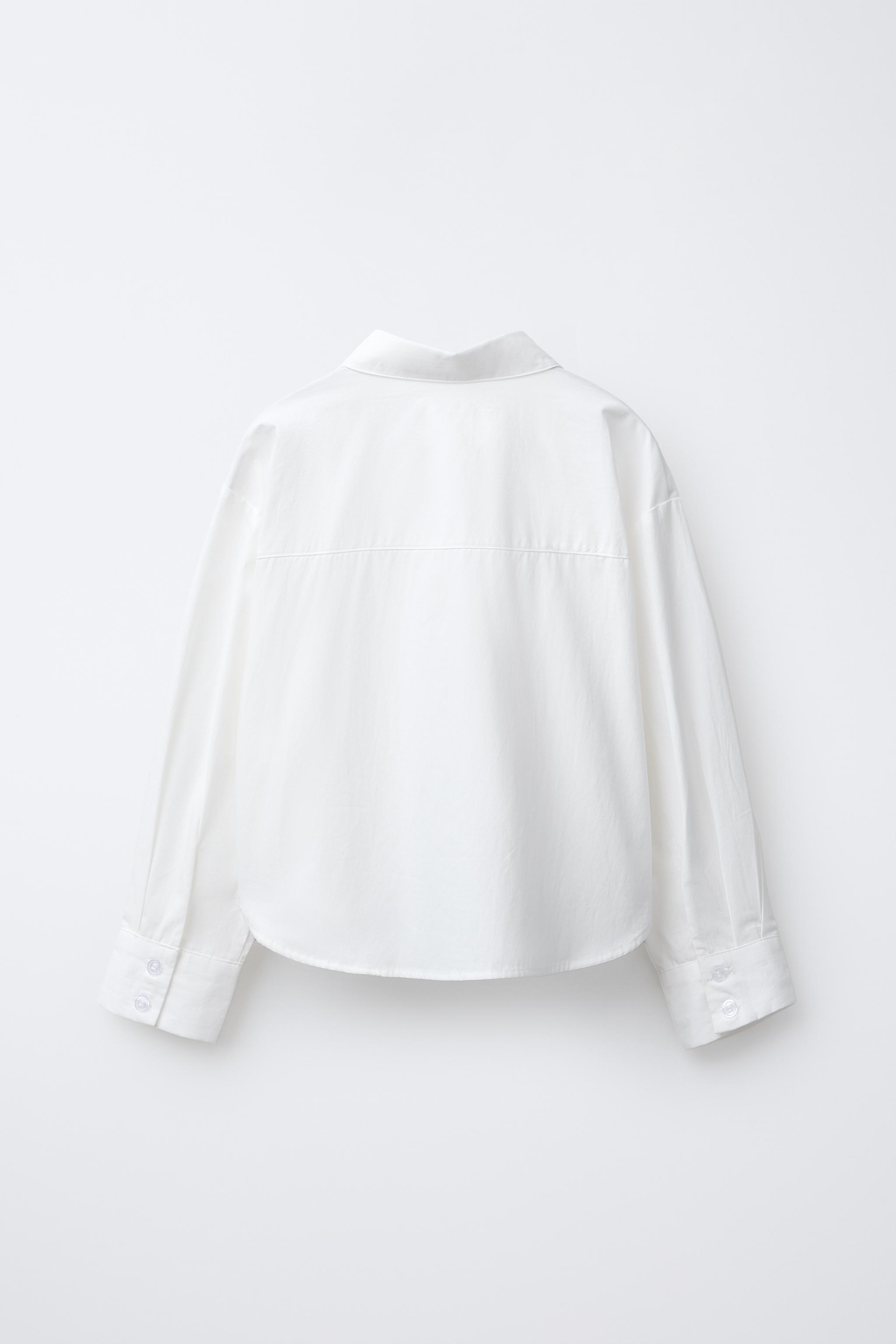 3D FLOWER POPLIN SHIRT