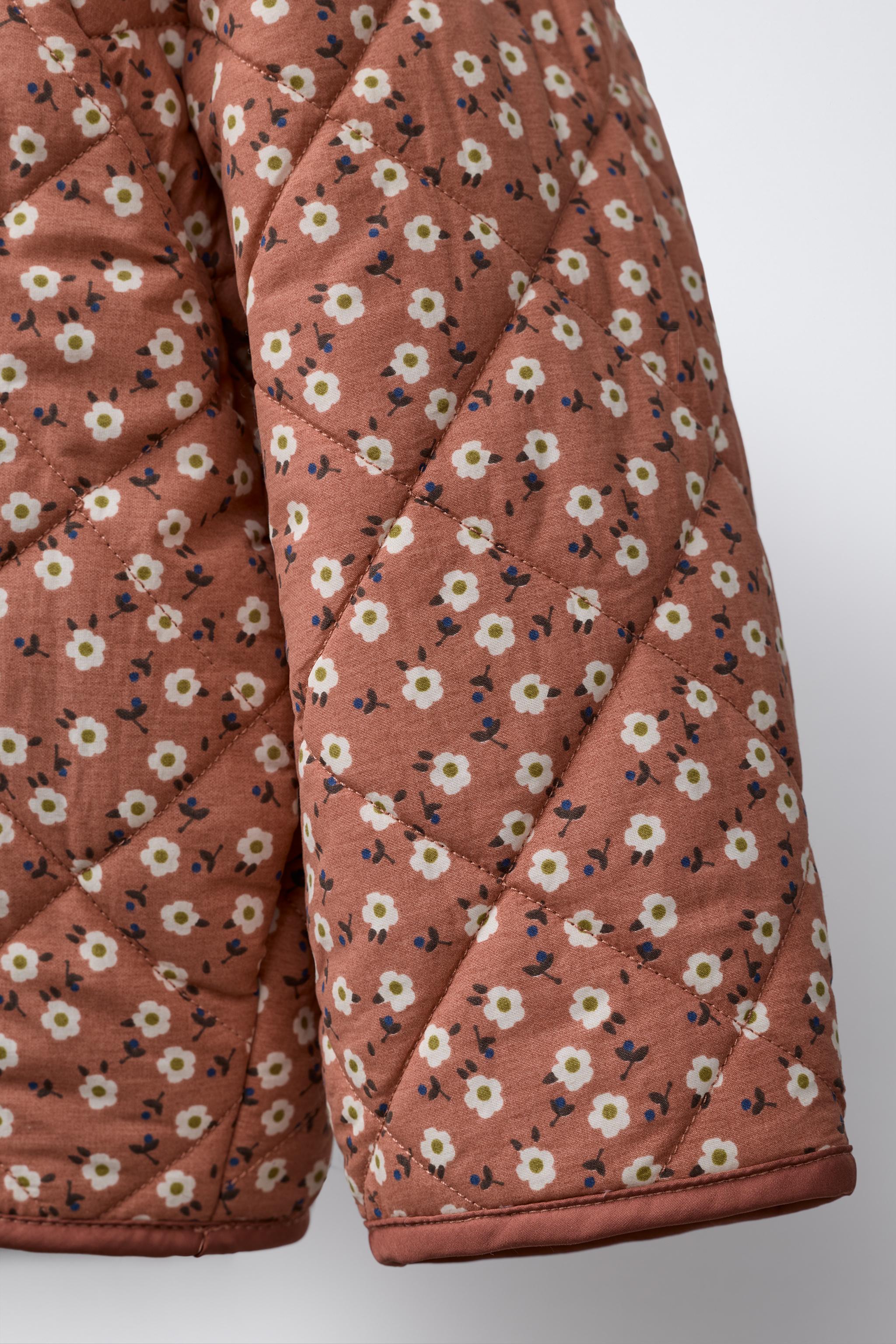 FLORAL PRINT NYLON JACKET