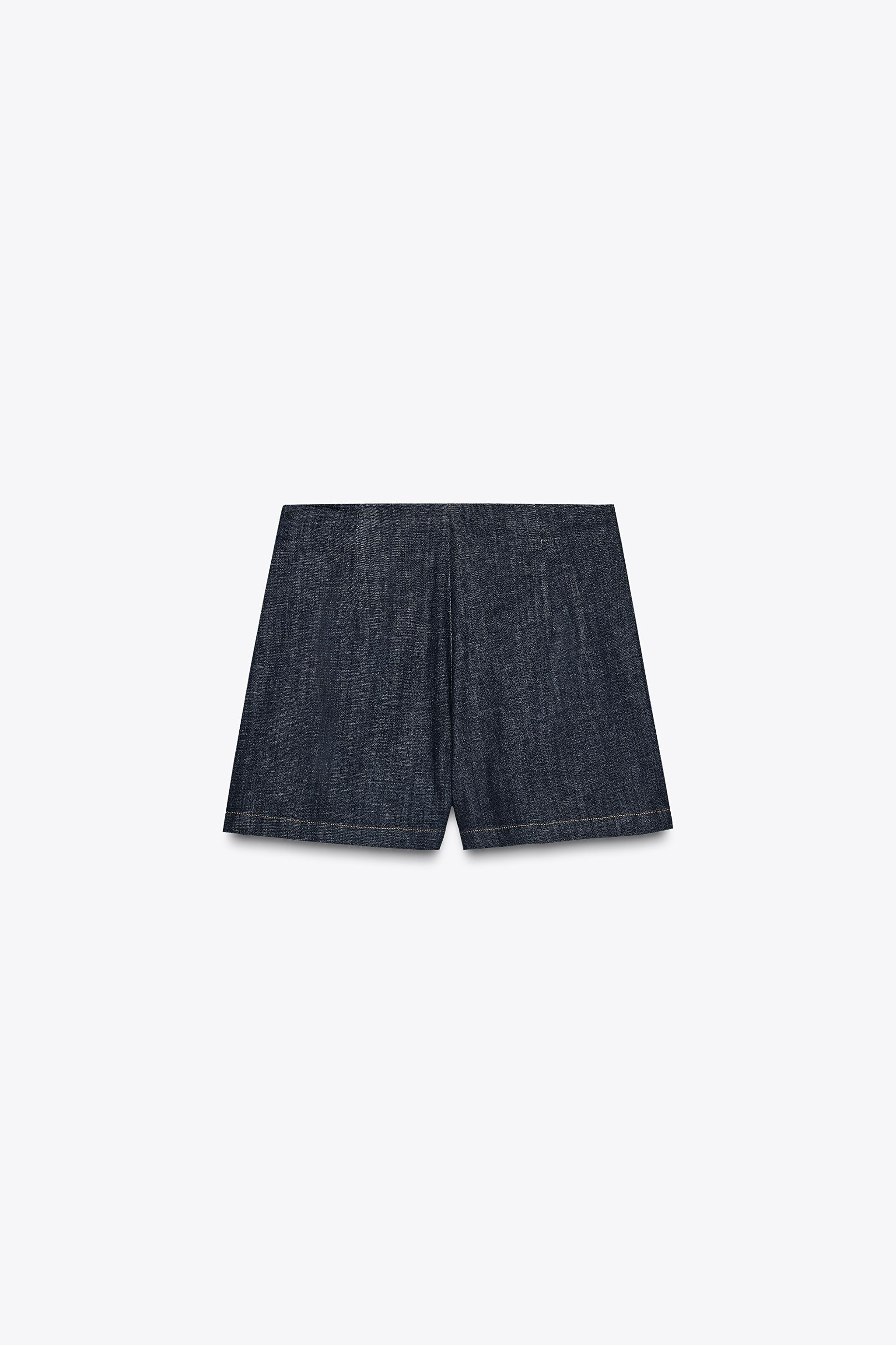 Z1975 DENIM CROSSOVER BUTTON SKORT