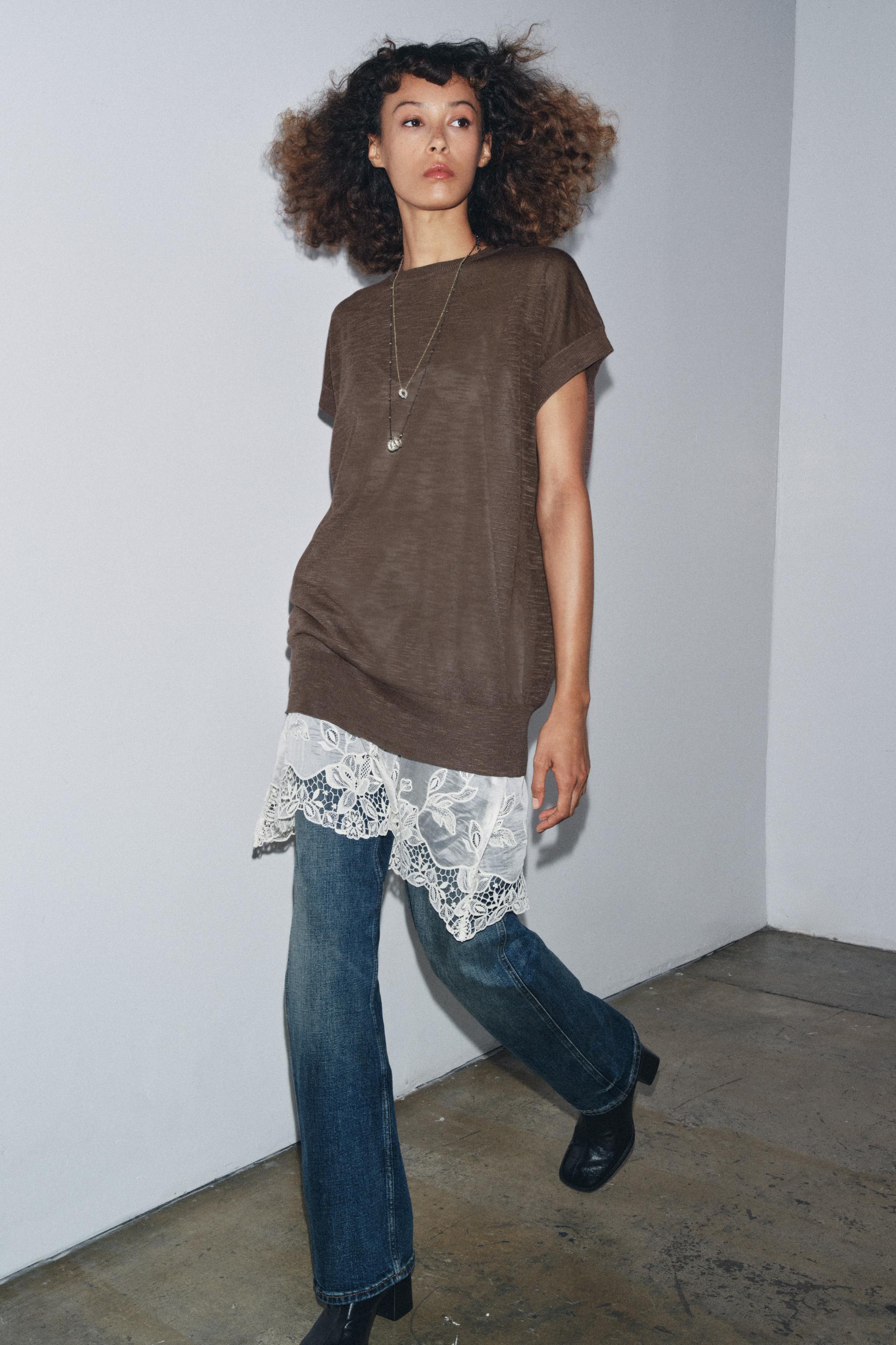 COMBINATION KNIT DRESS