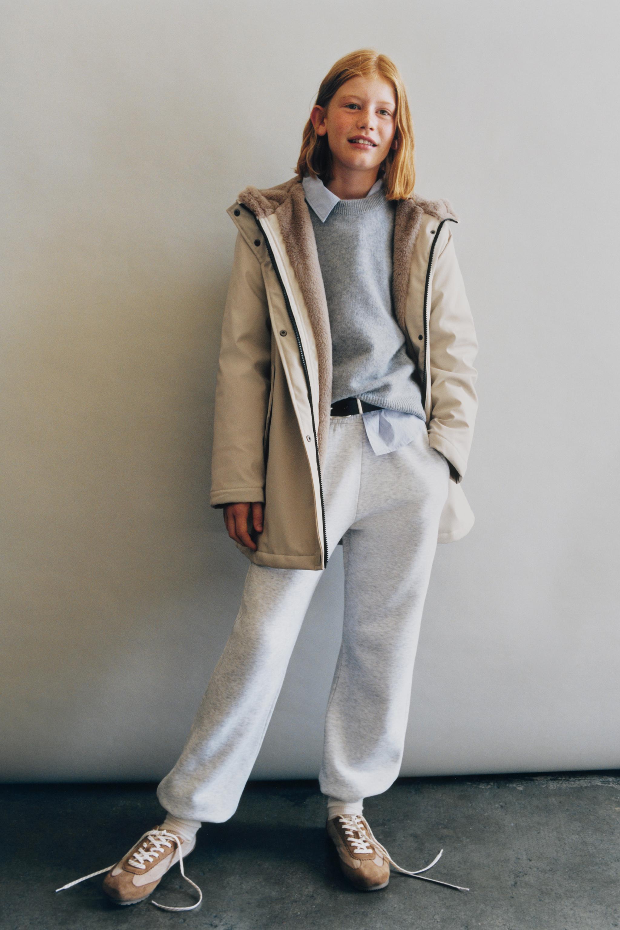 WATER REPELLENT FAUX FUR LINED RUBBERIZED JACKET