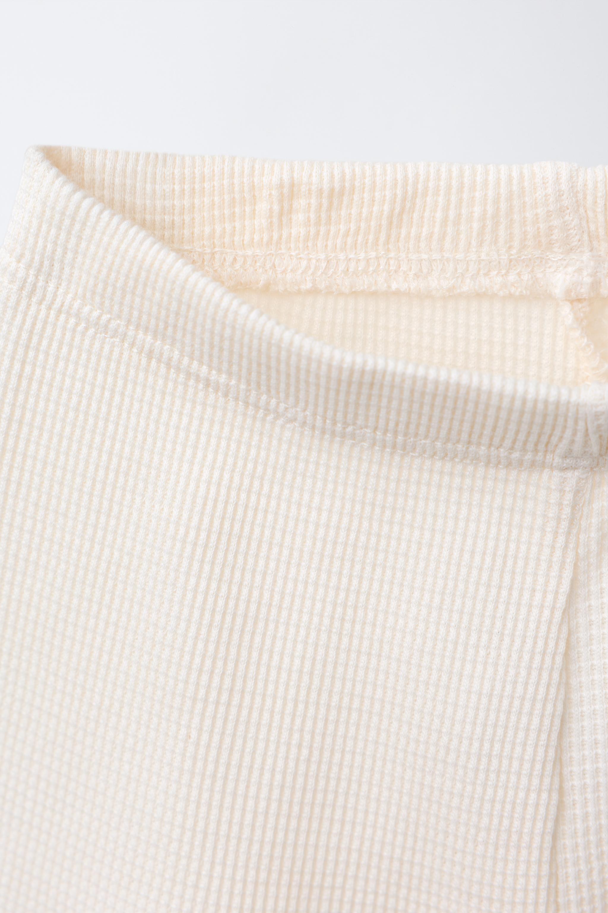 PLAIN WAFFLE T-SHIRT AND BERMUDA SET