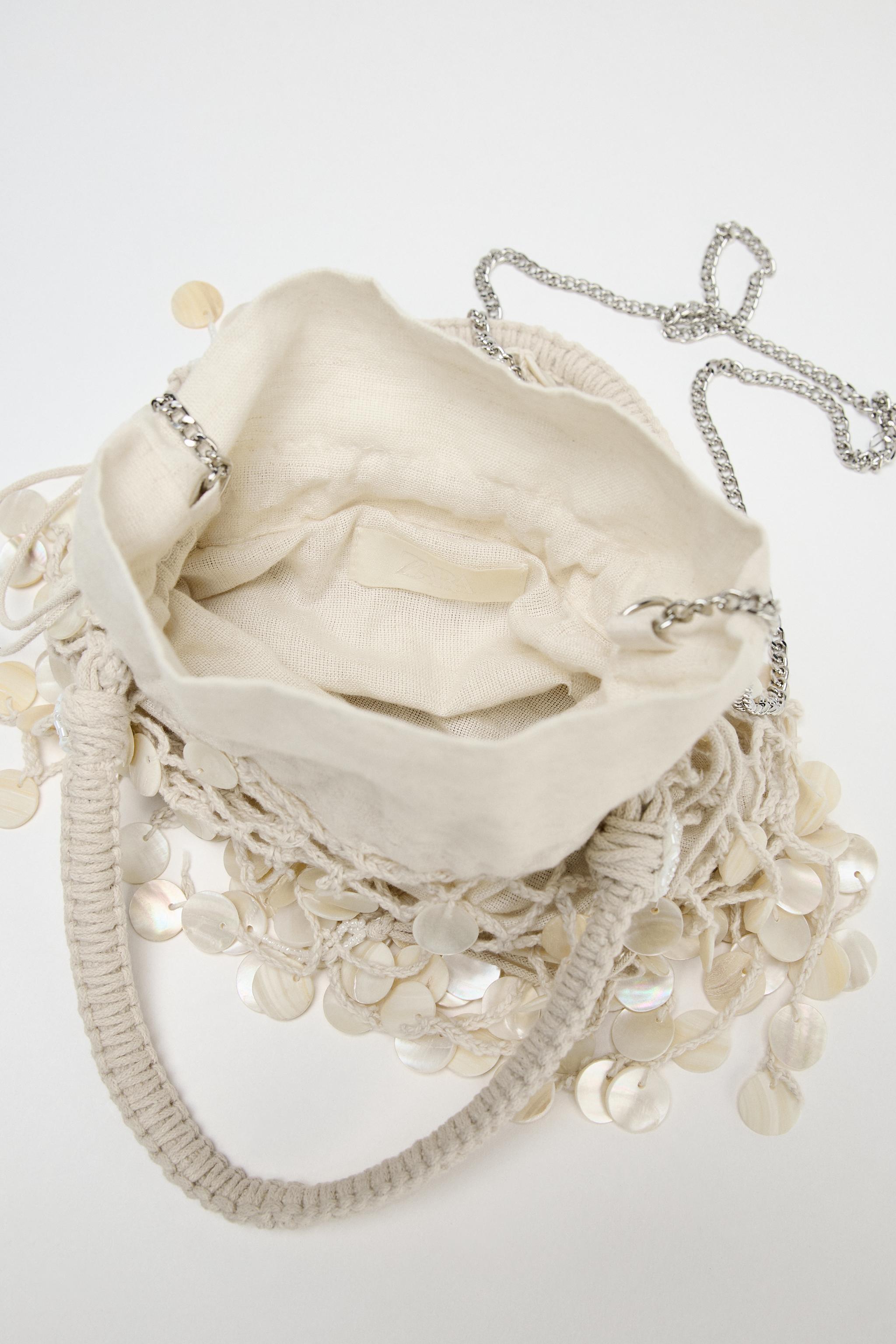 PEARLESCENT APPLIQUÉ BAG