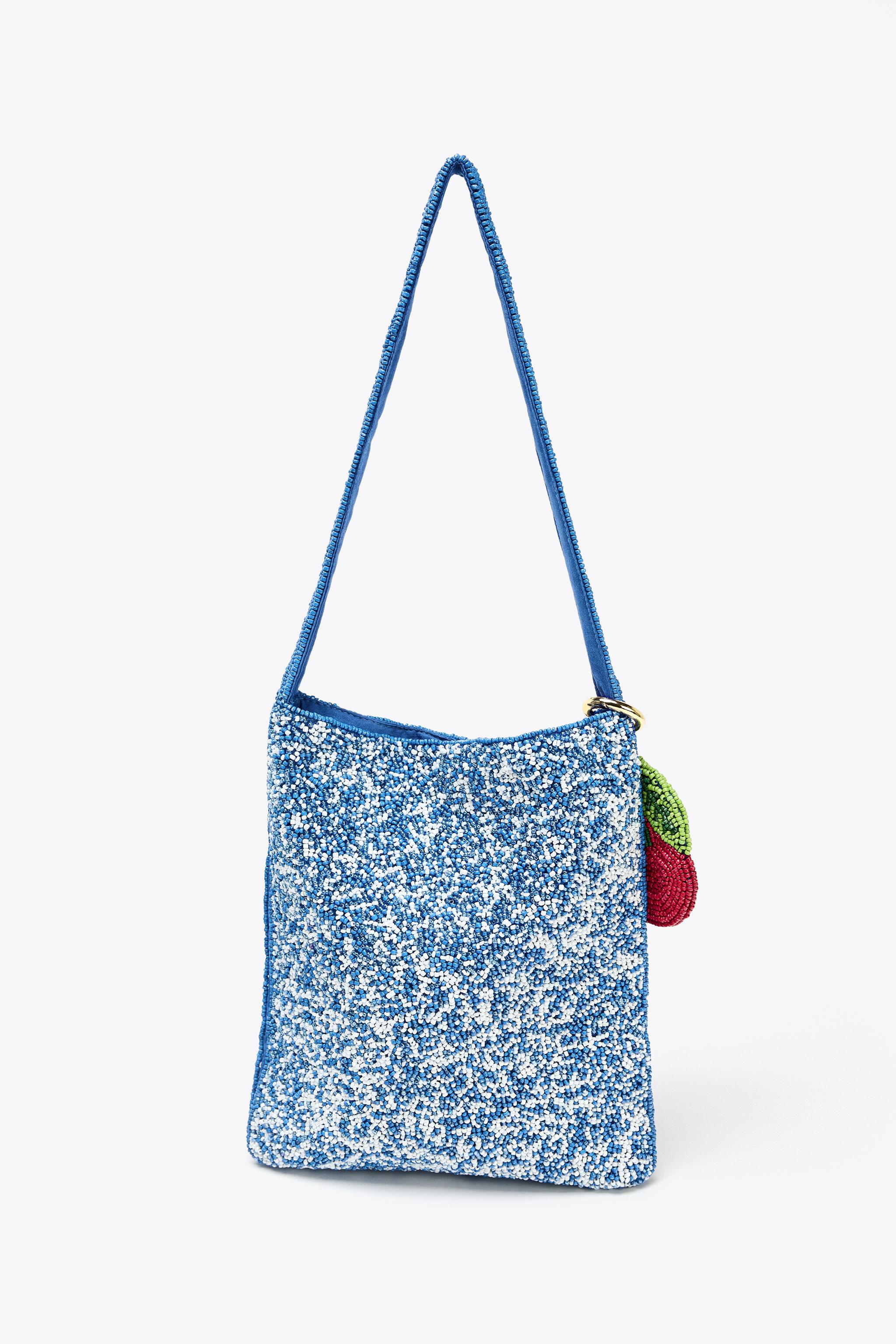 FANTASY BEADED MINI BUCKET BAG