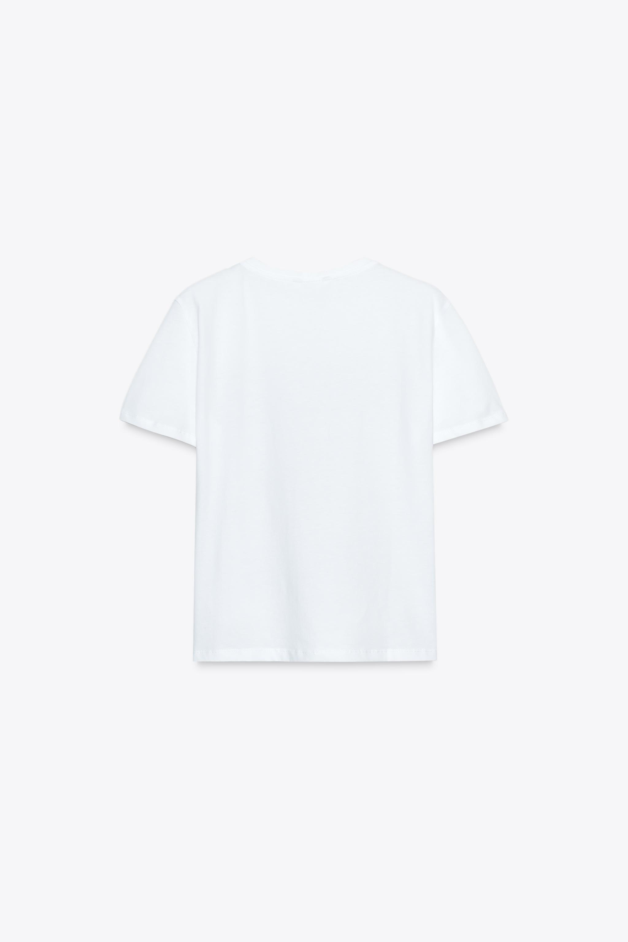 METALLIC PRINT T-SHIRT