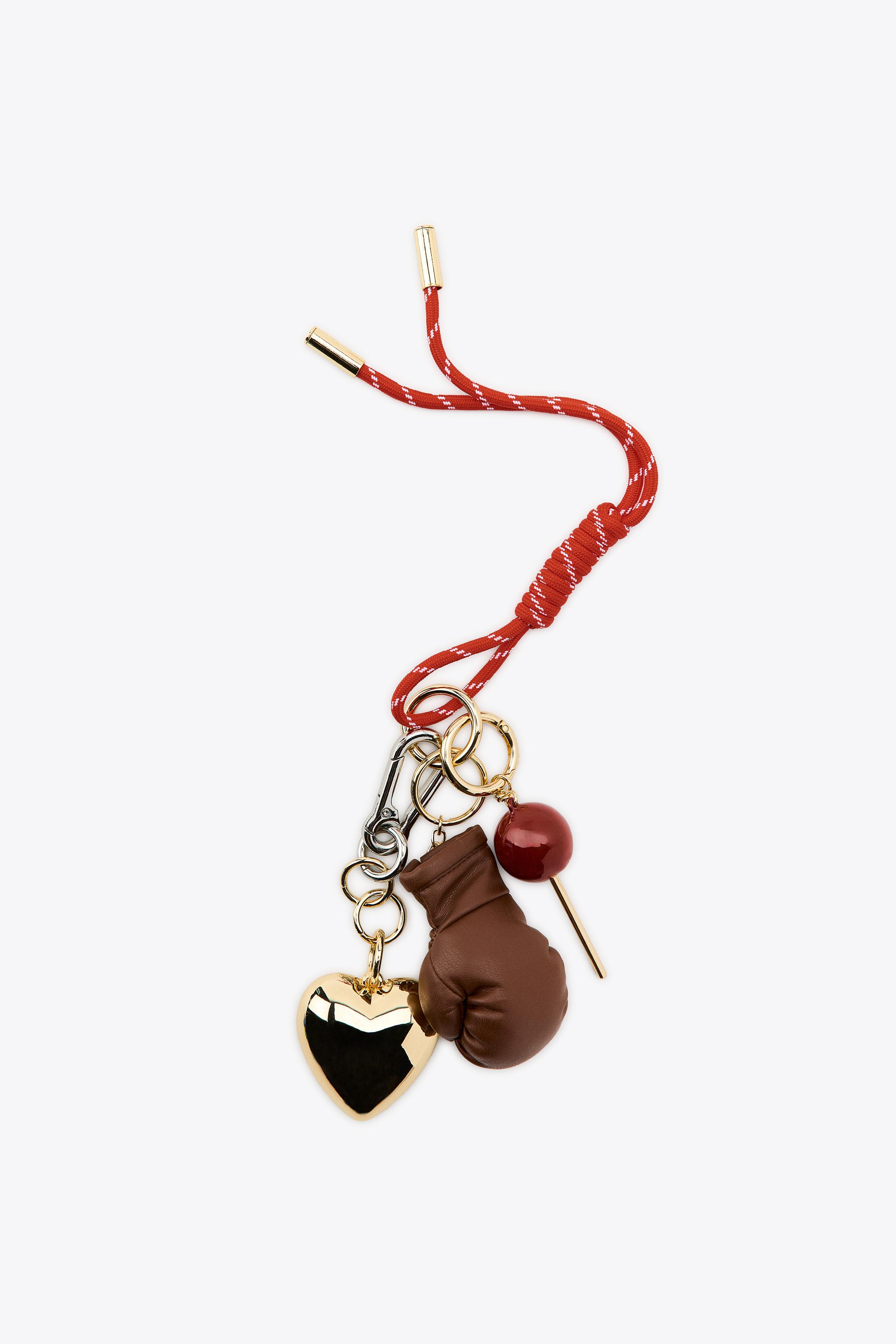 HEART GLOVE MULTI-CHARM KEYCHAIN