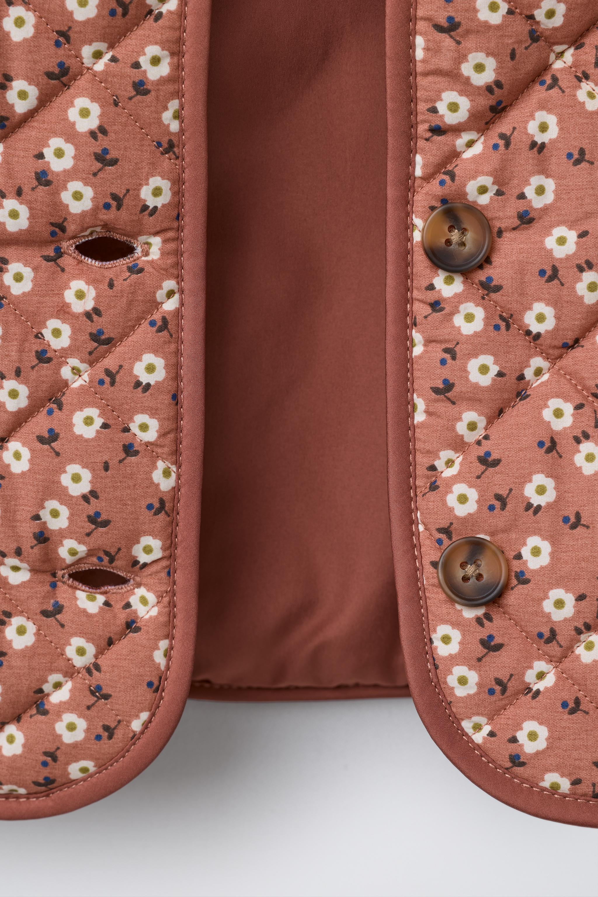 FLORAL PRINT NYLON JACKET