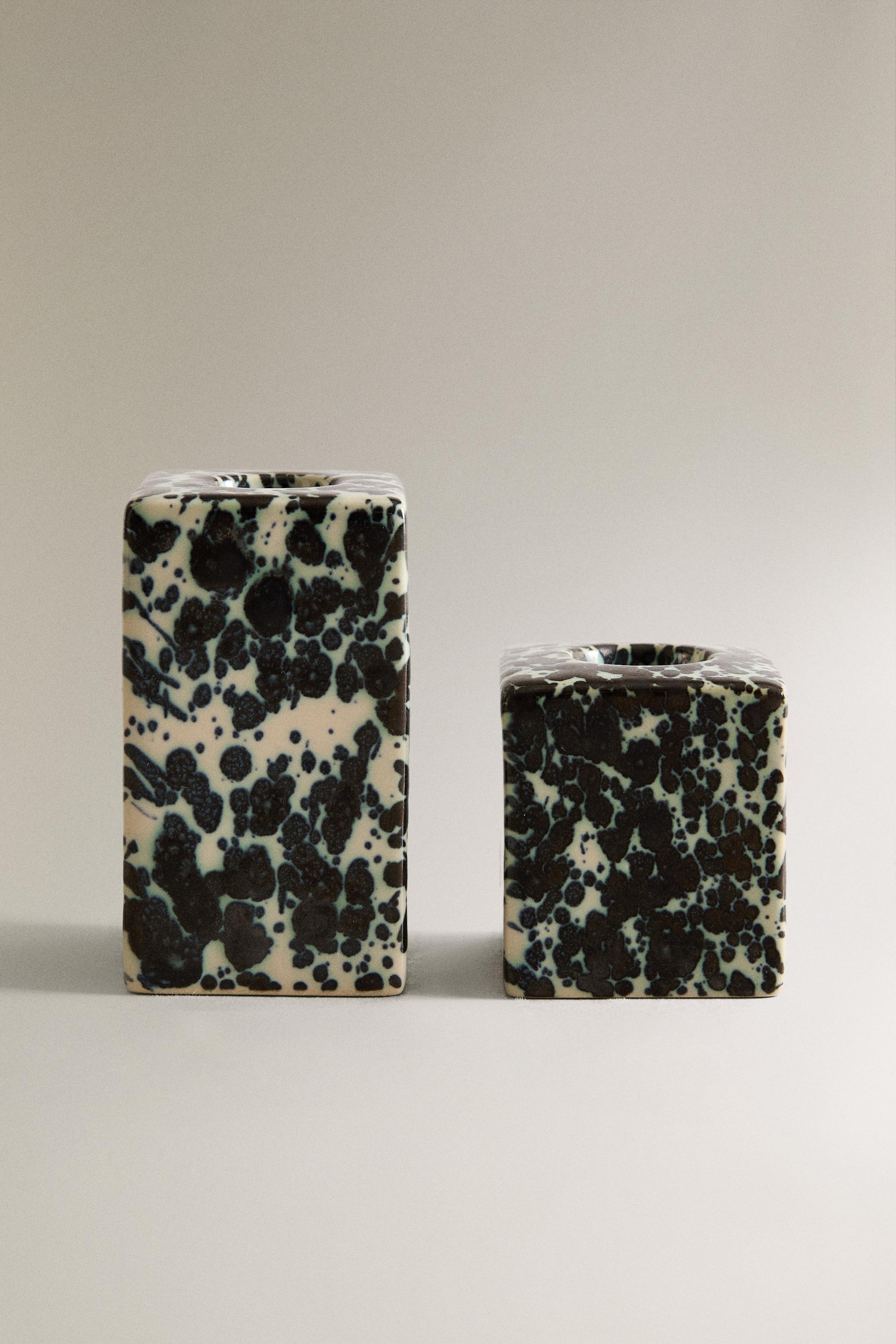 SPECKLED CANDLEHOLDER