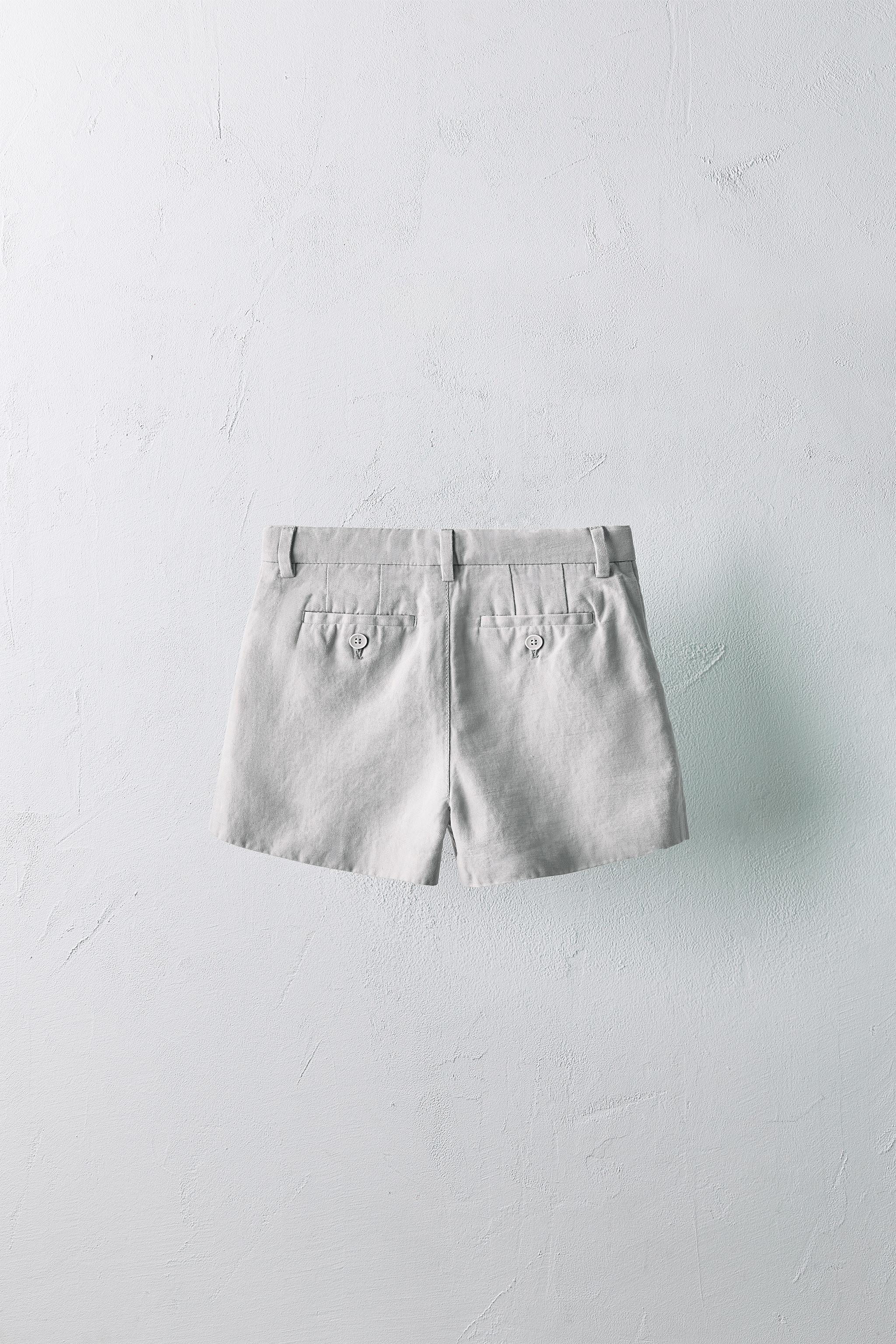 2-5 YEARS/ LIMITED EDITION LINEN BERMUDA SHORTS