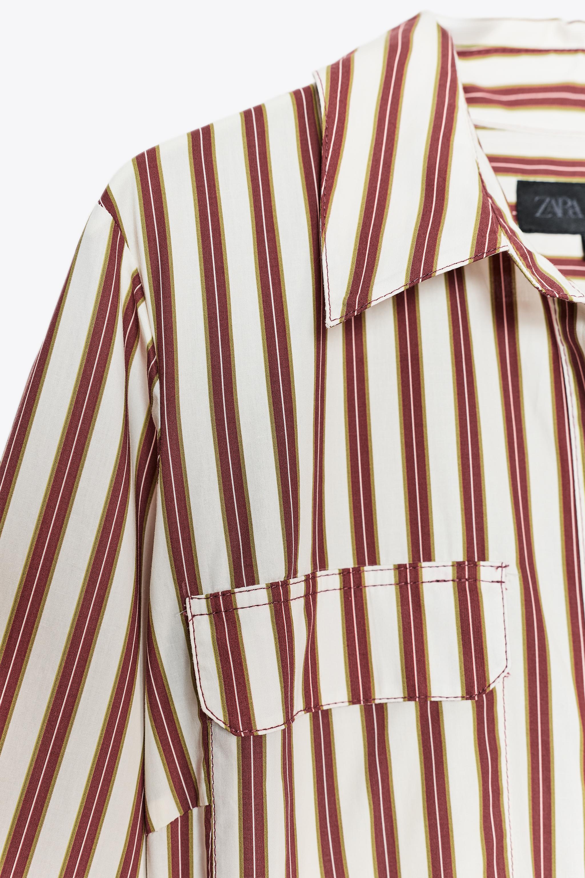 ZW COLLECTION STRIPED SHIRT DRESS