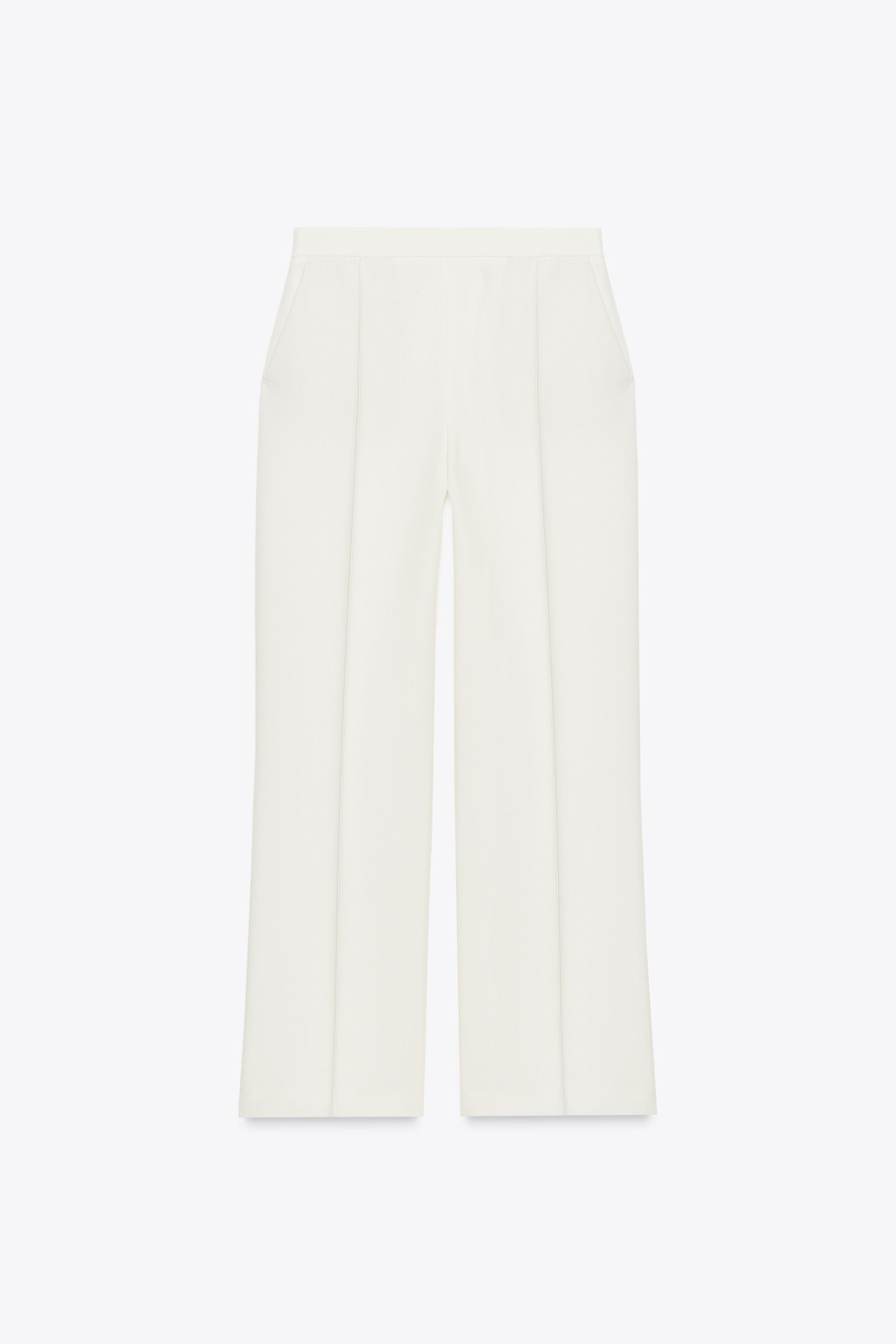 HIGH-WAISTED STRAIGHT LEG PANTS