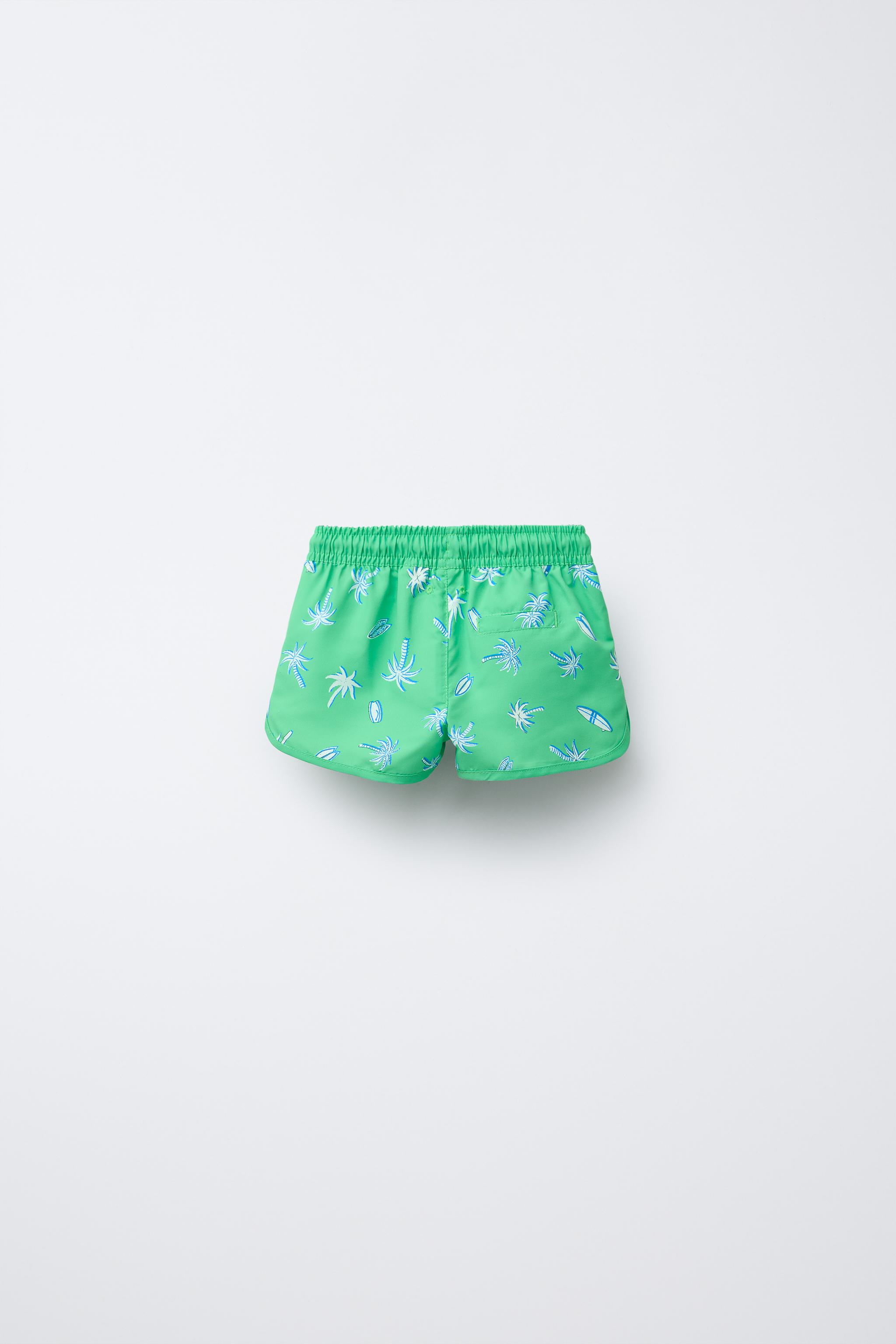 2-6 YEARS / PALM TREE SWIM SHORTS