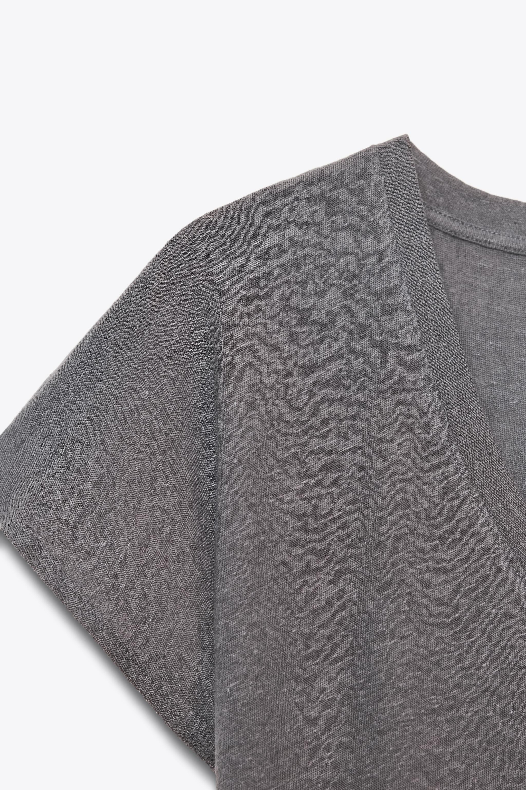 COTTON LINEN T-SHIRT