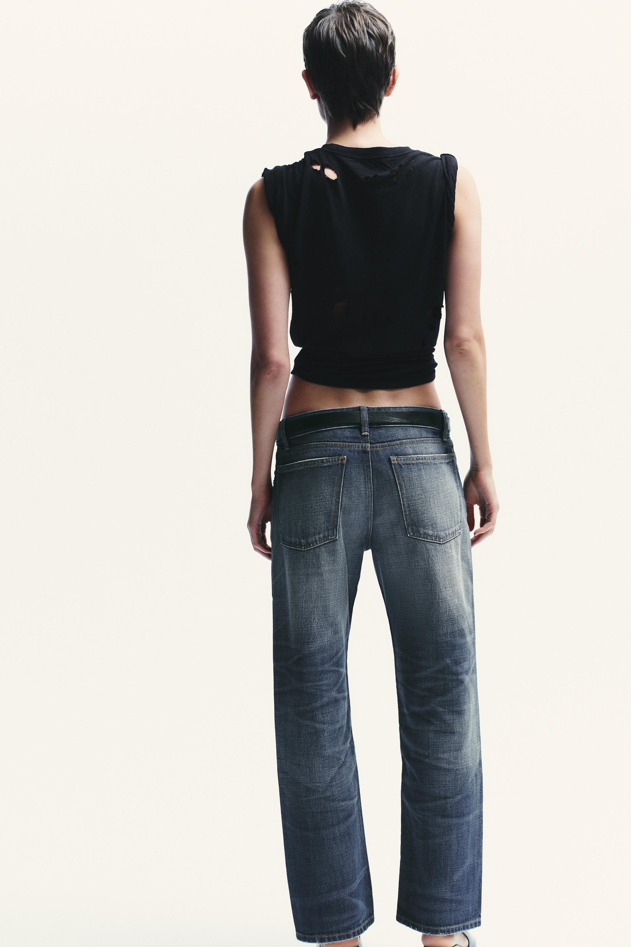 TRF MID-RISE STRAIGHT CROP JEANS