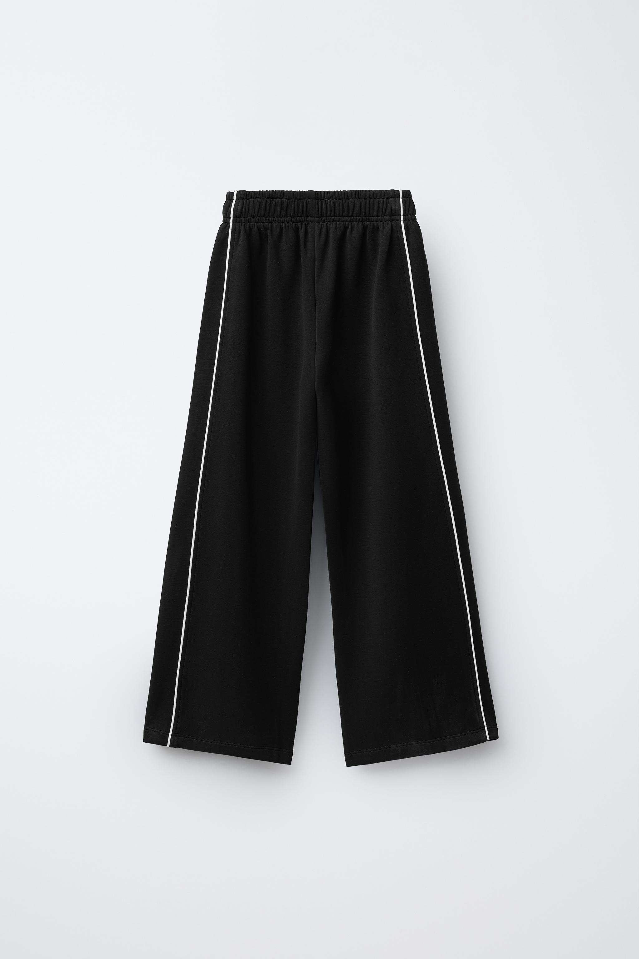 MODAL PANTS WITH CONTRASTING PIPING