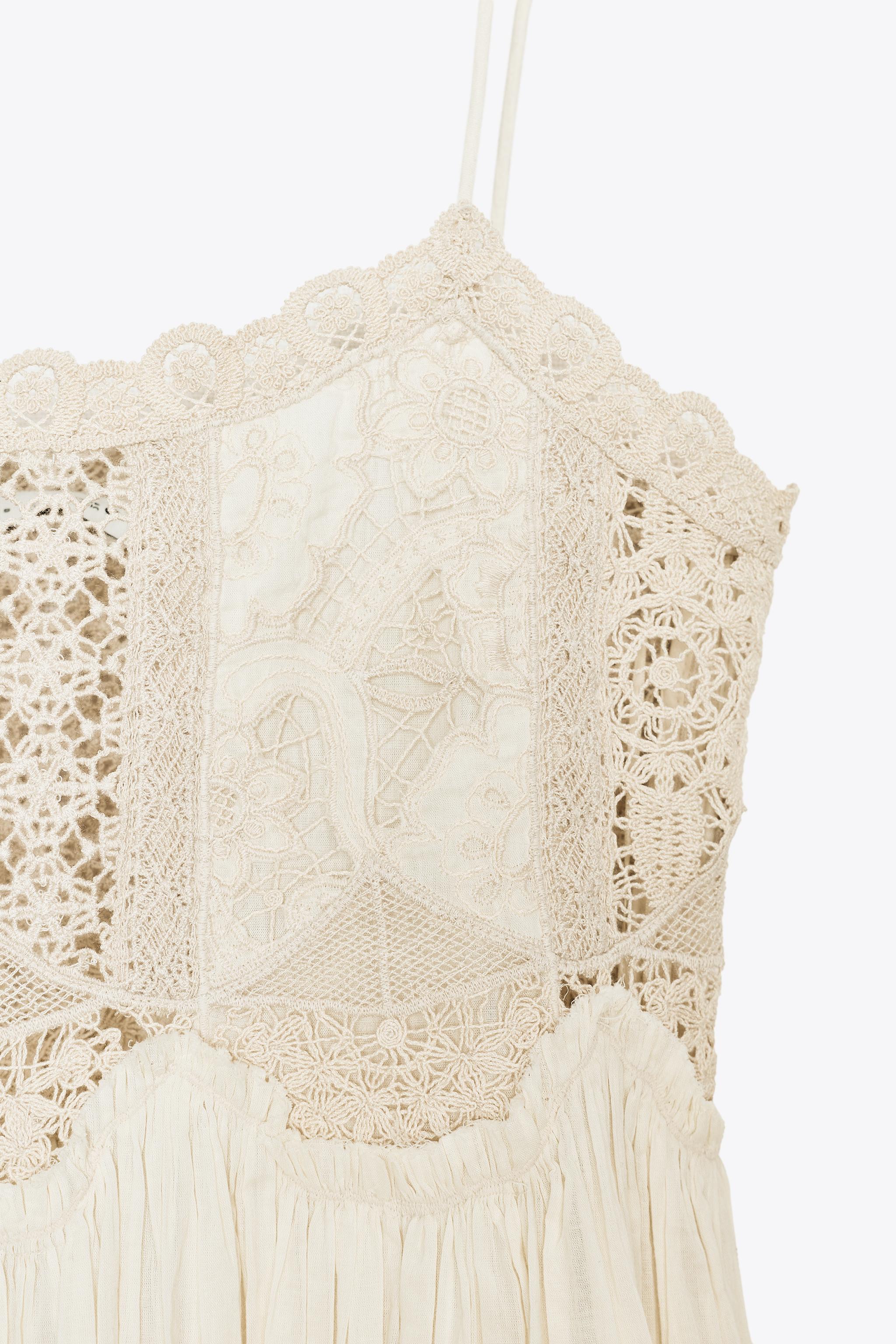 ZW COLLECTION CROCHET STRAP DRESS