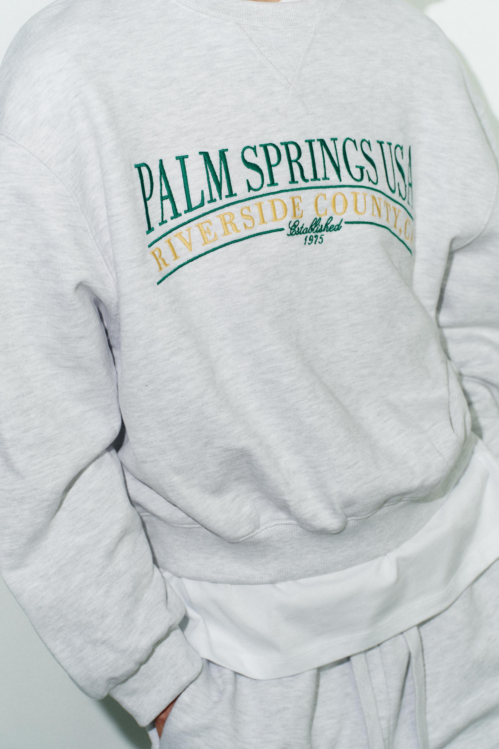 COTTON TEXT SWEATSHIRT