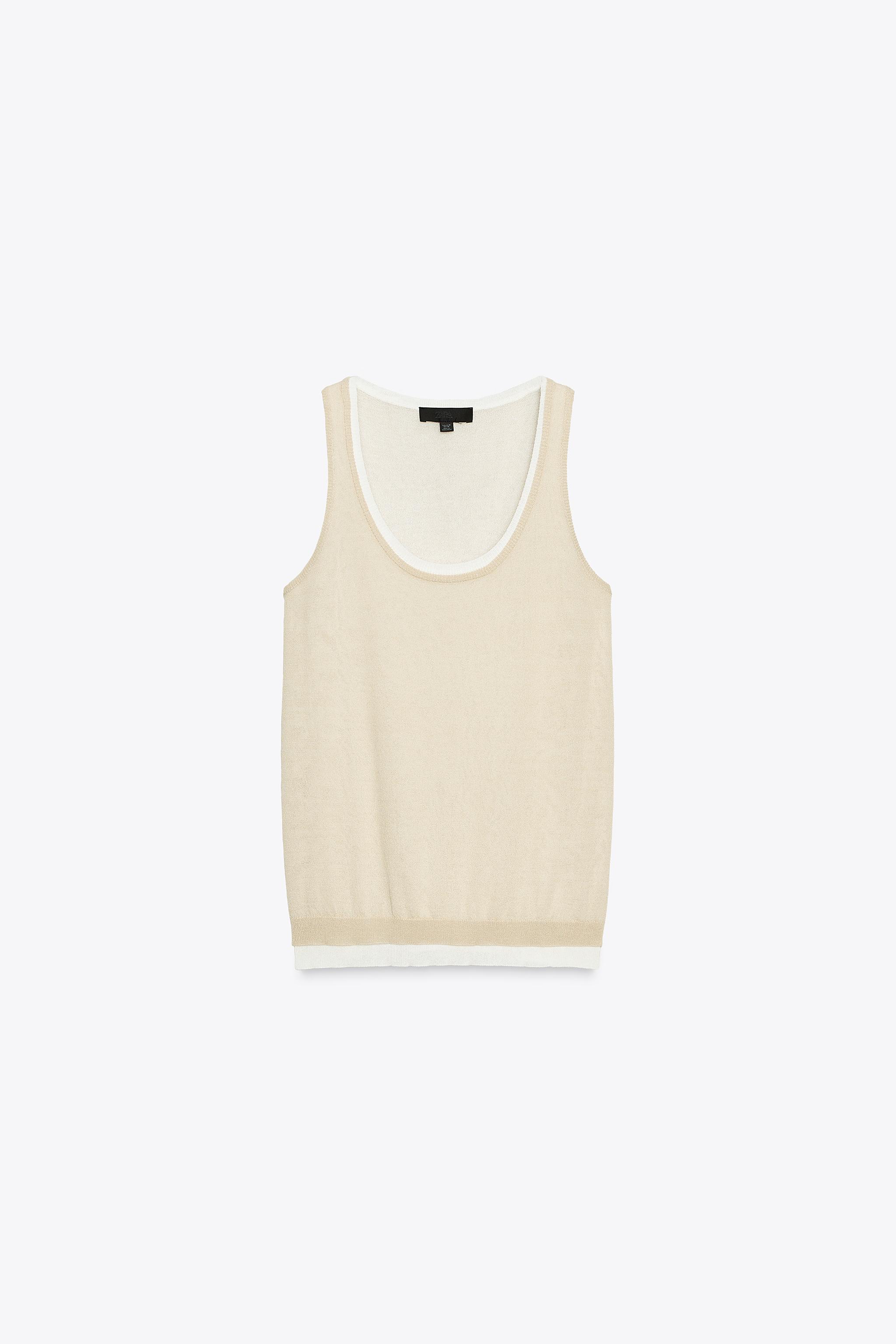 DOUBLE LAYER KNIT TOP