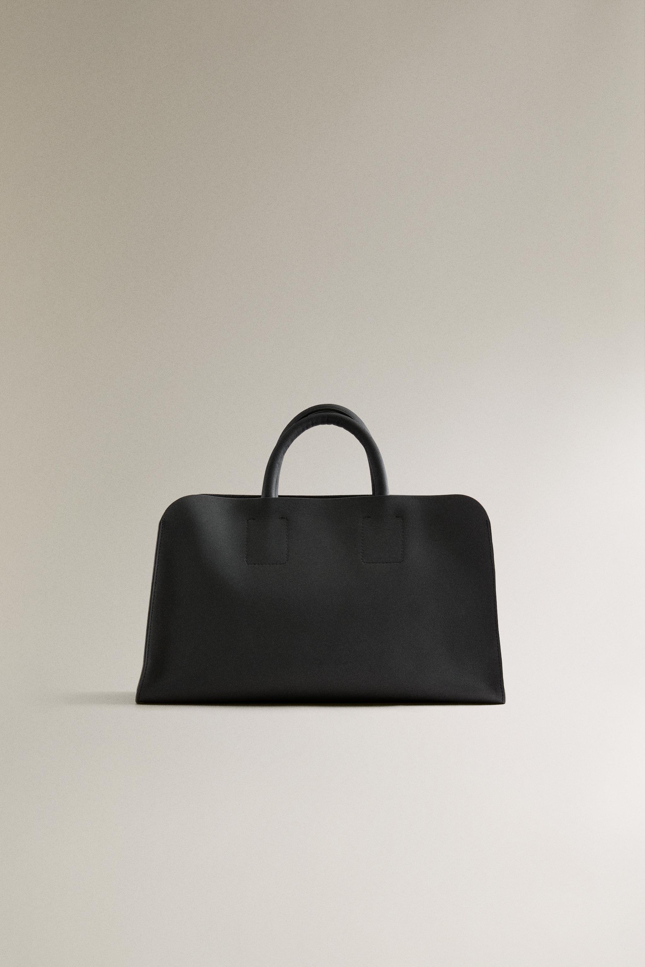 LEATHER MINI SHOPPER BAG