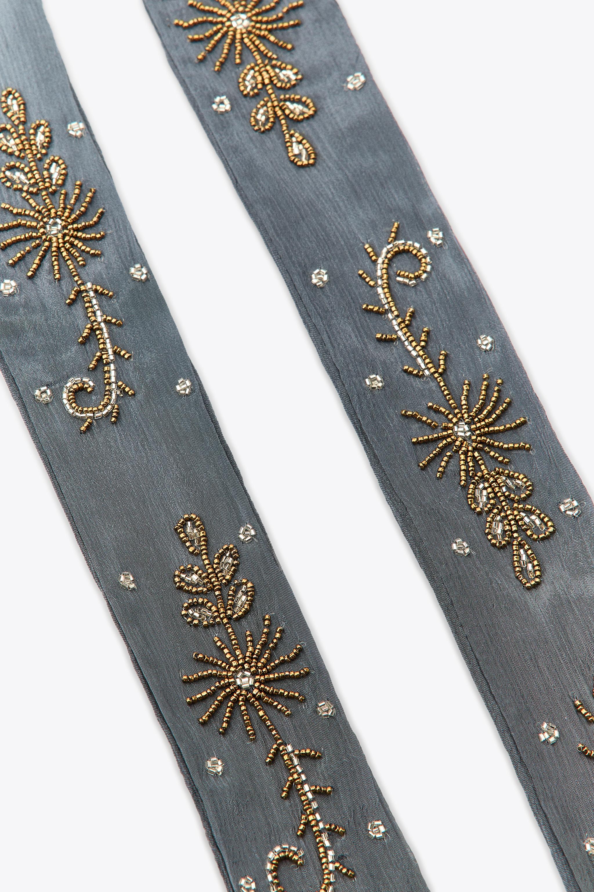 LIMITED EDITION EMBROIDERED BEAD SCARF