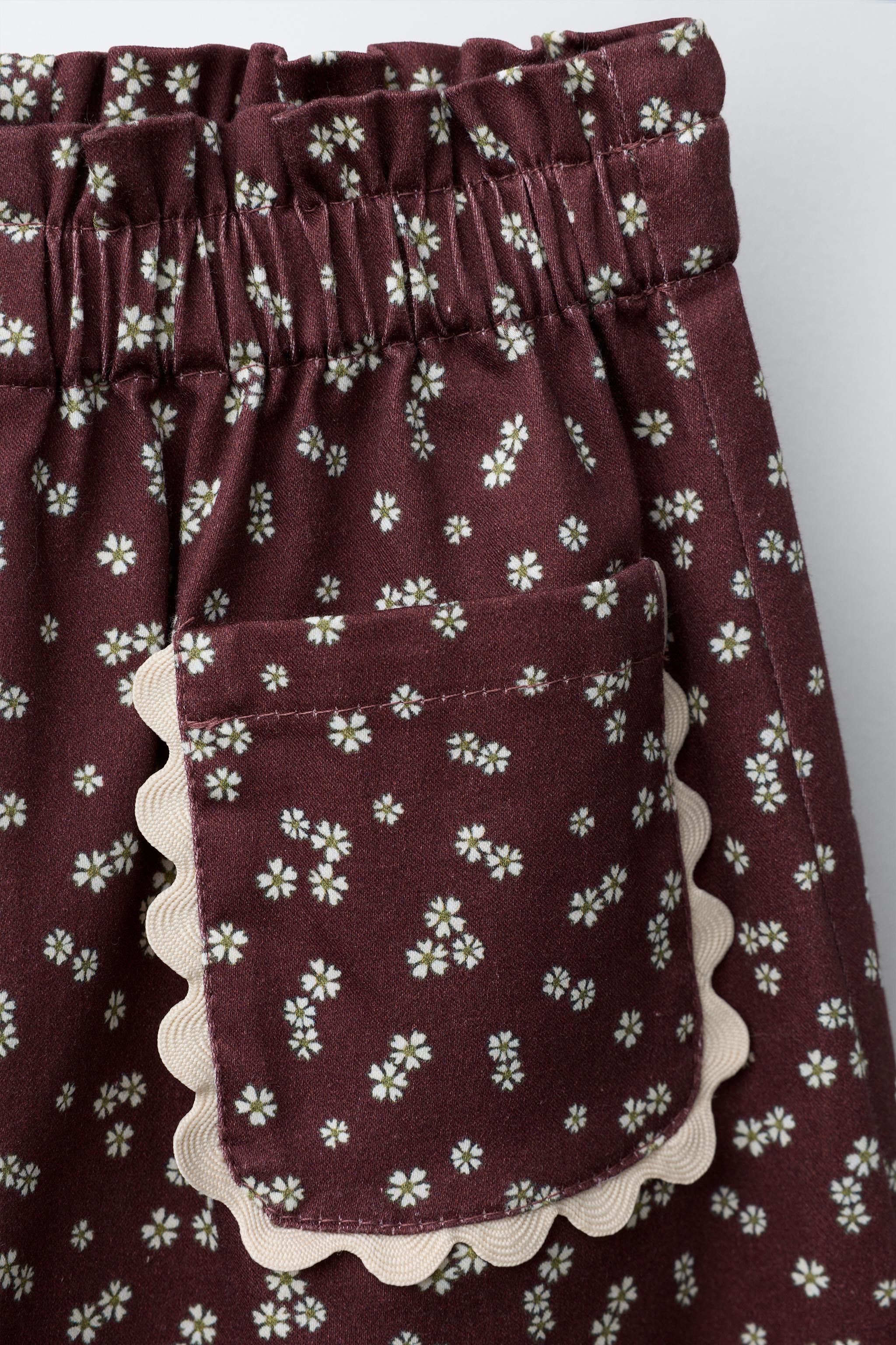 FLORAL PRINT PANTS